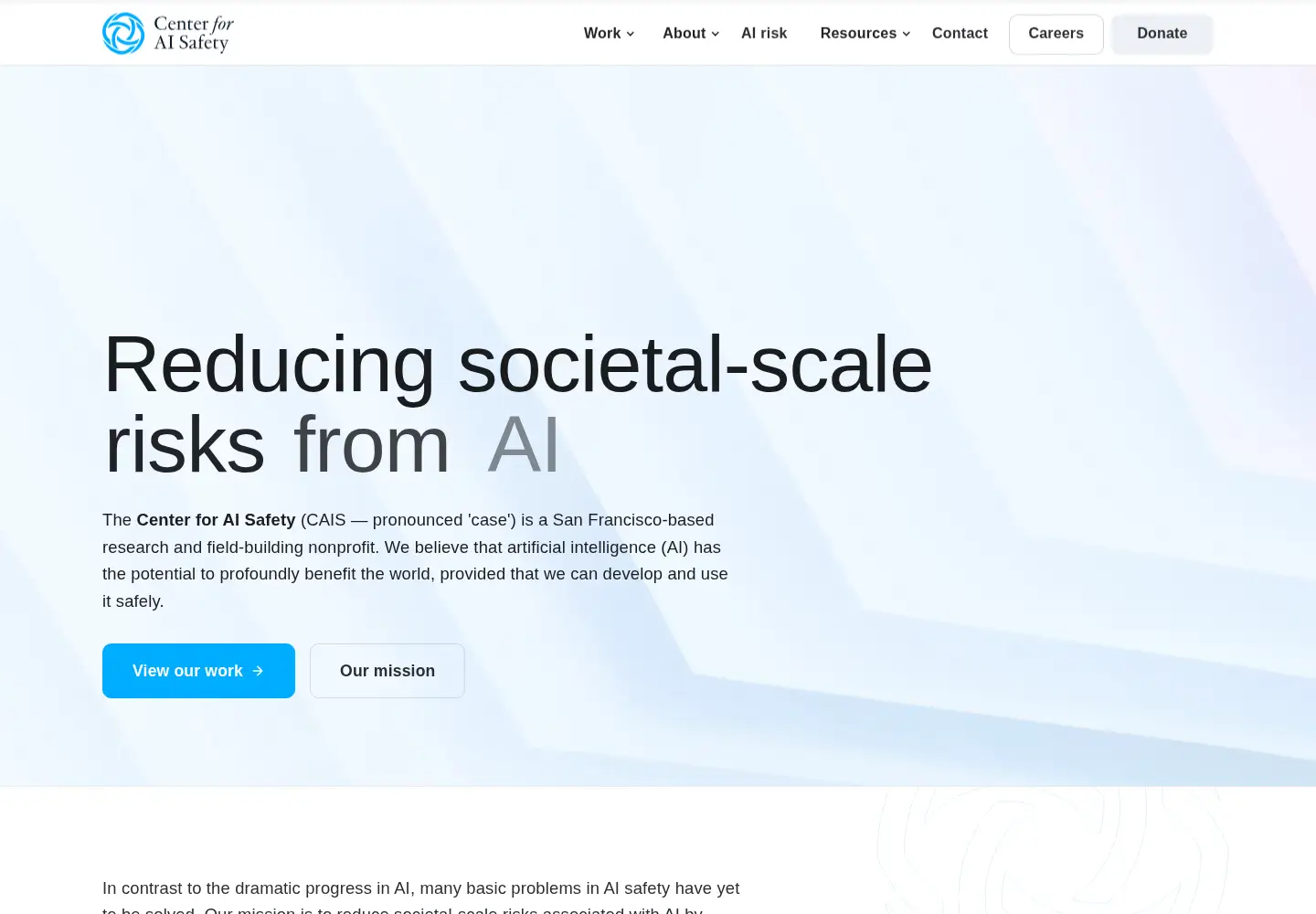 Screenshot of safe.ai