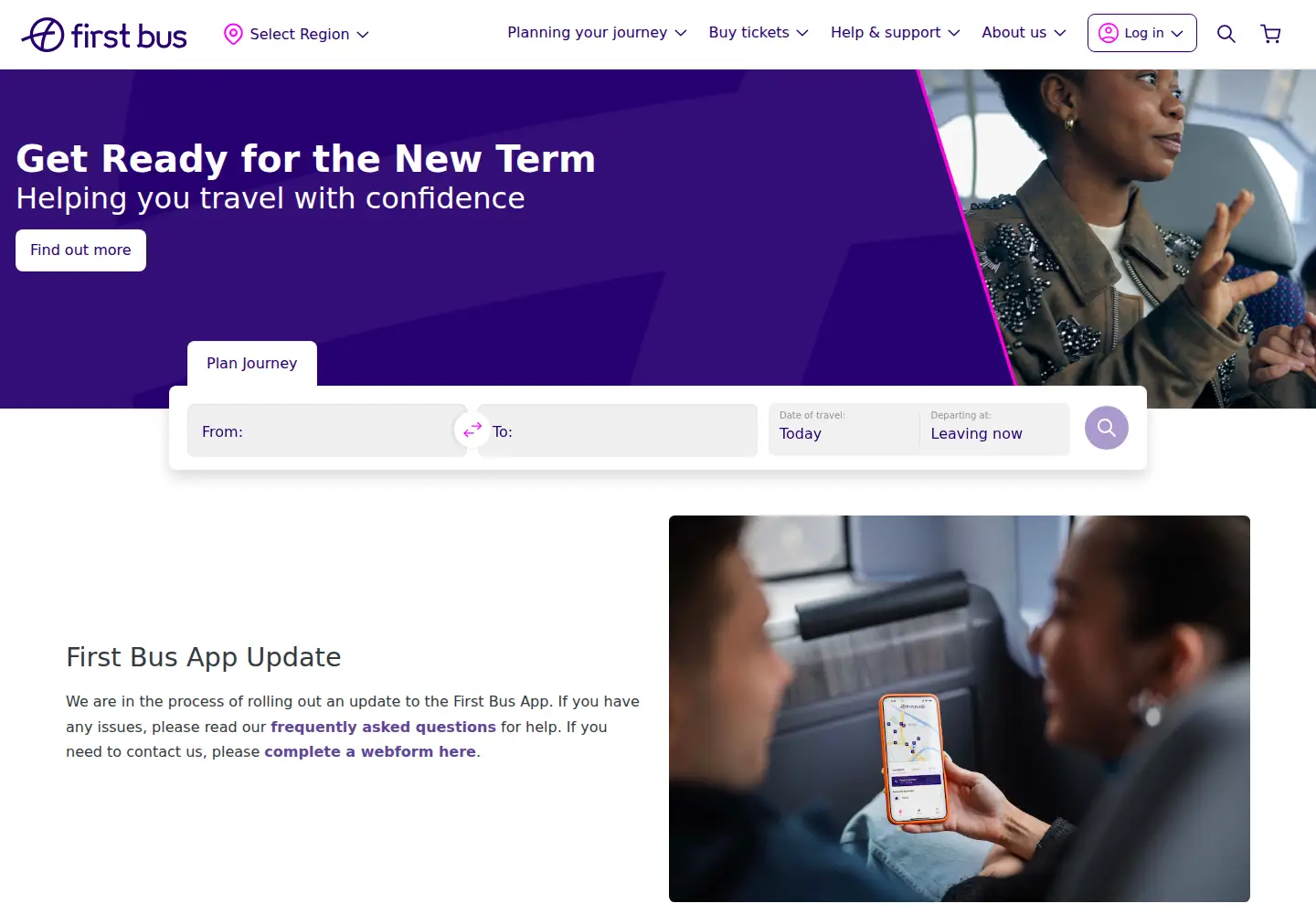Screenshot of firstbus.co.uk