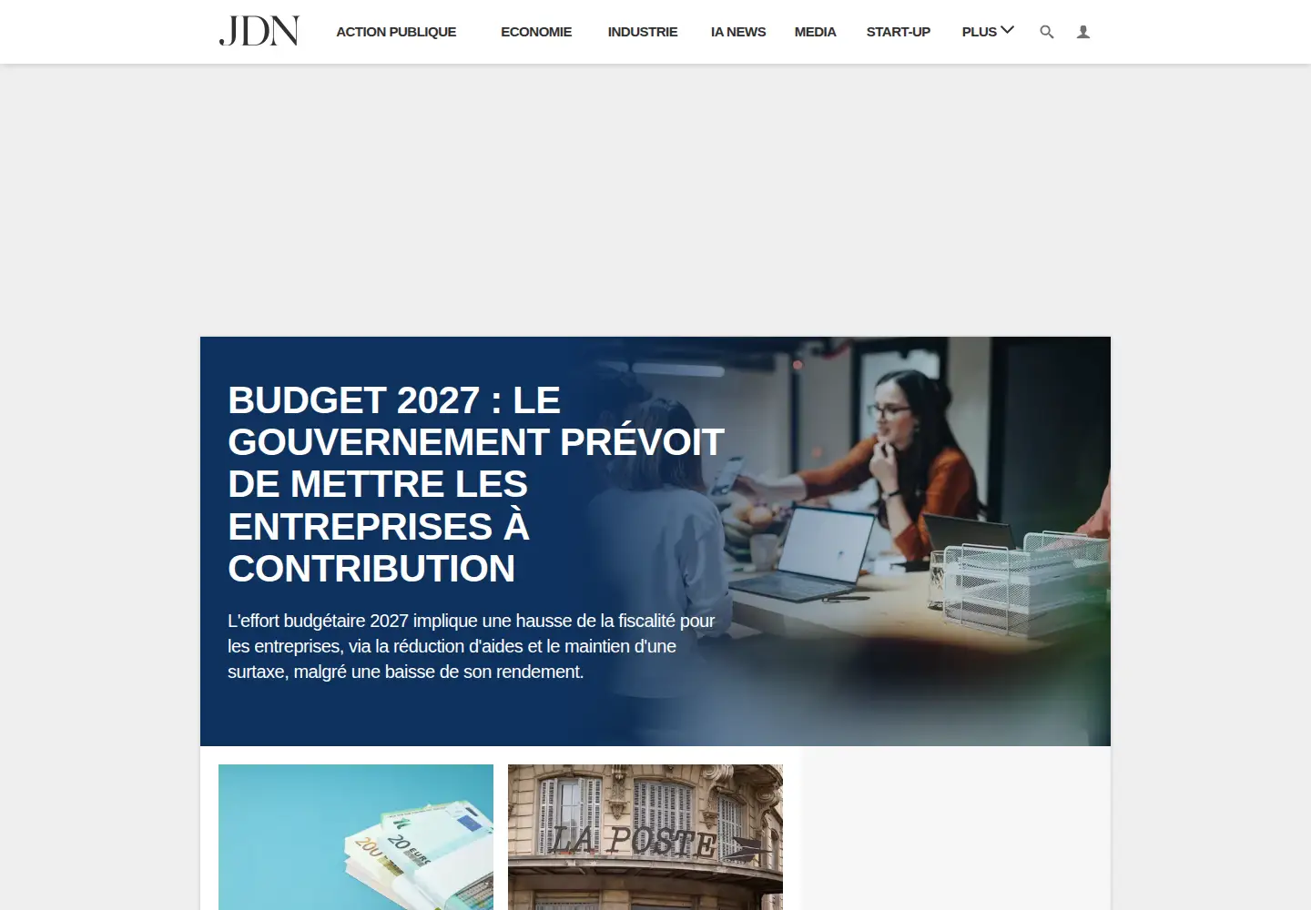 Screenshot of journaldunet.fr