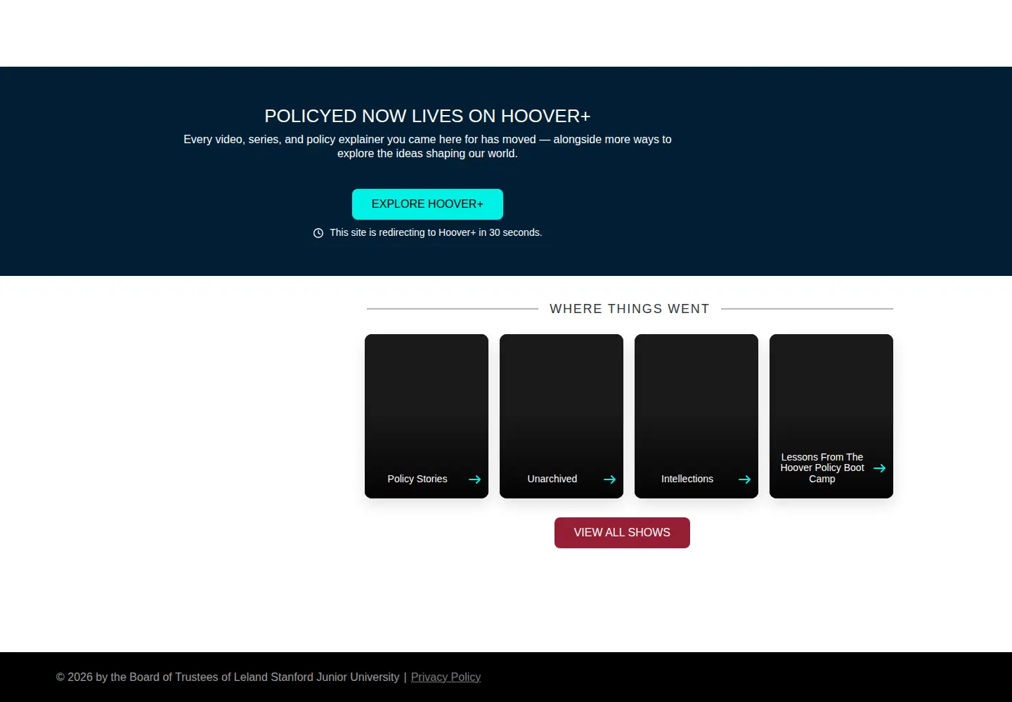 Screenshot of policyed.org