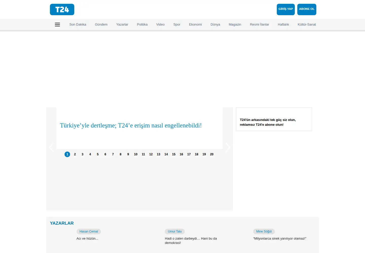 Screenshot of t24.com.tr