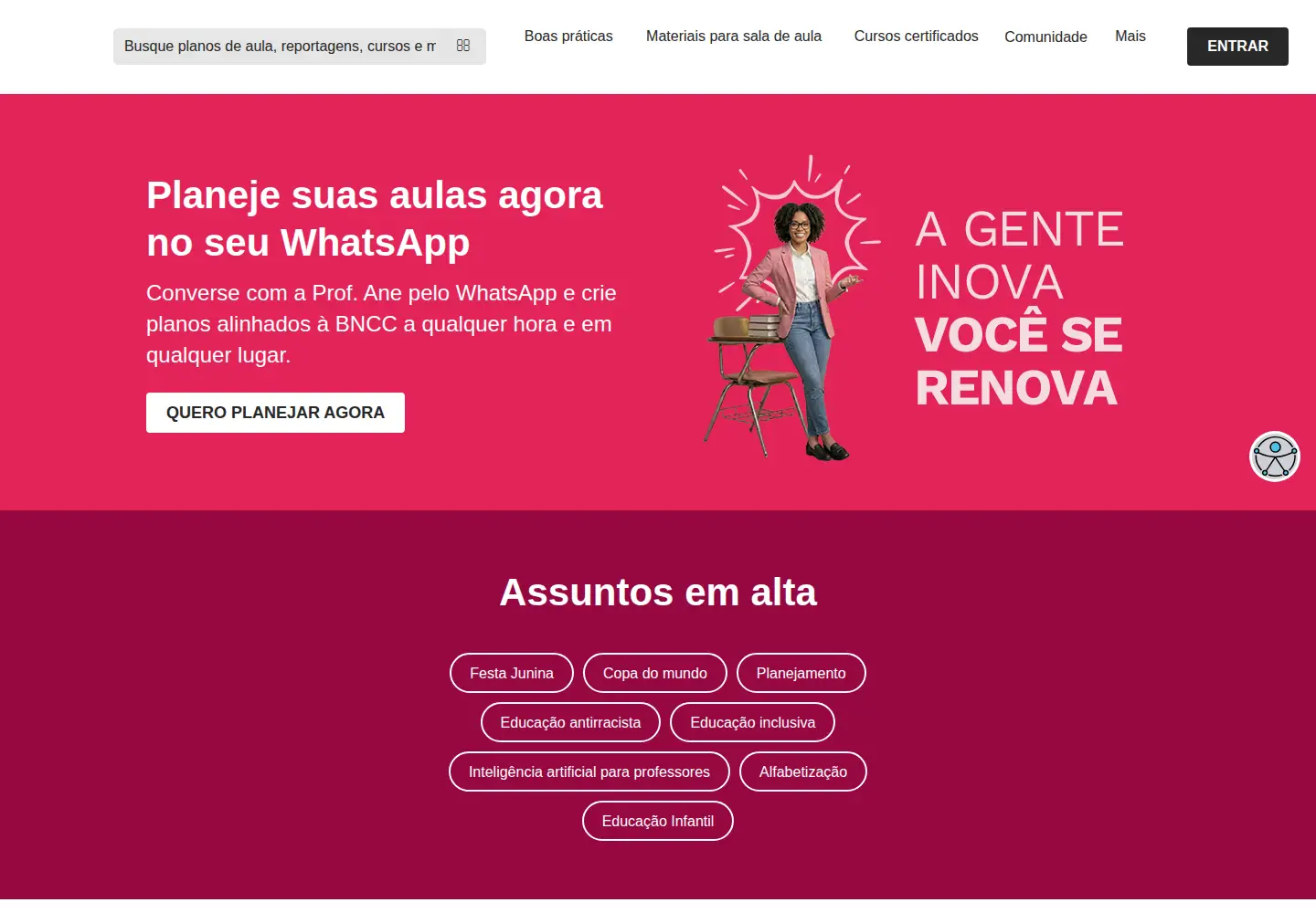 Screenshot of novaescola.org.br