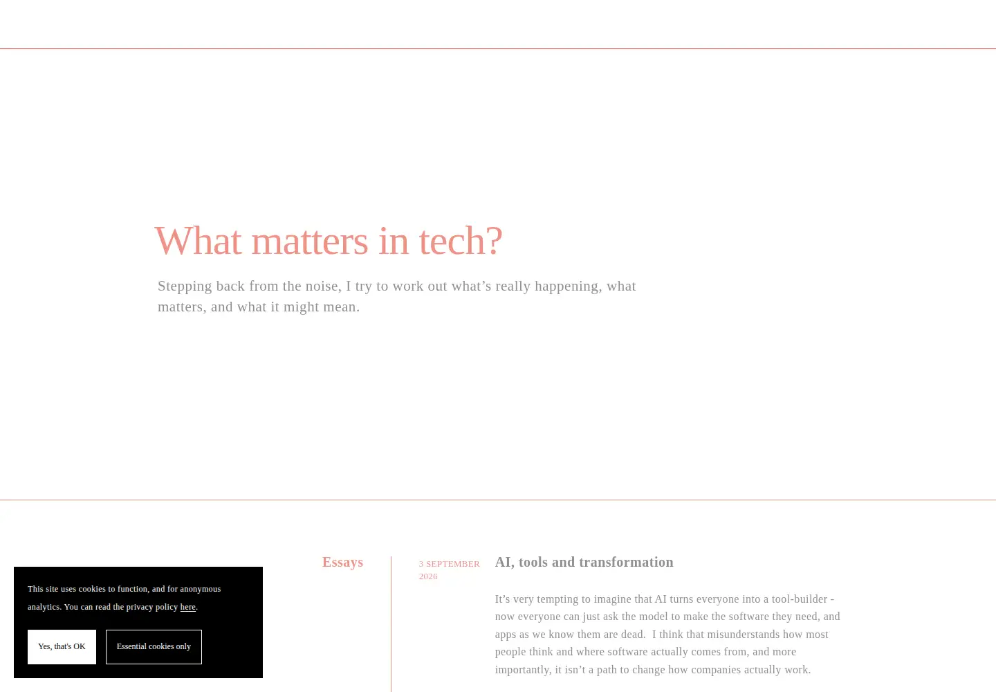 Screenshot of ben-evans.com