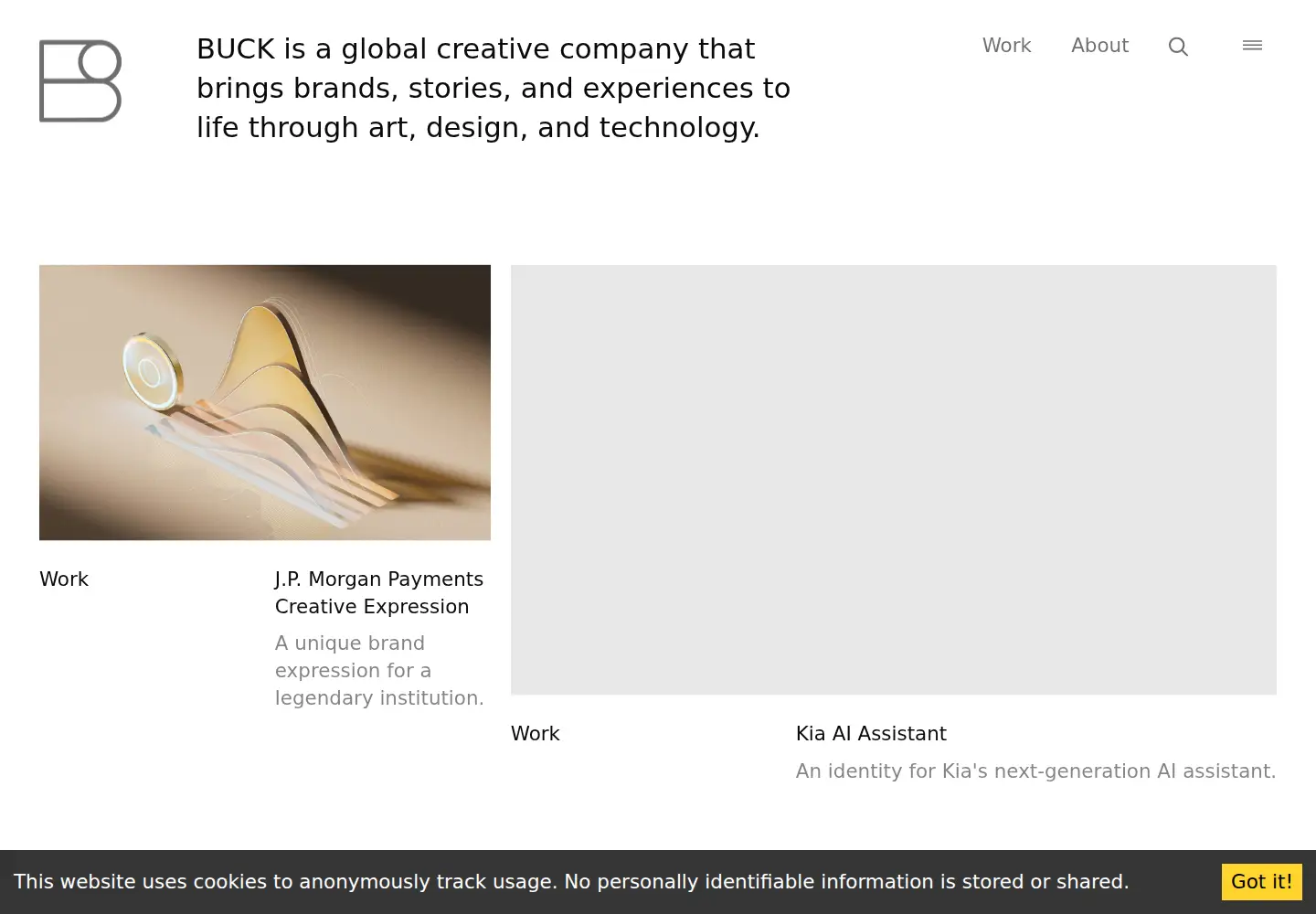 Screenshot of buck.co