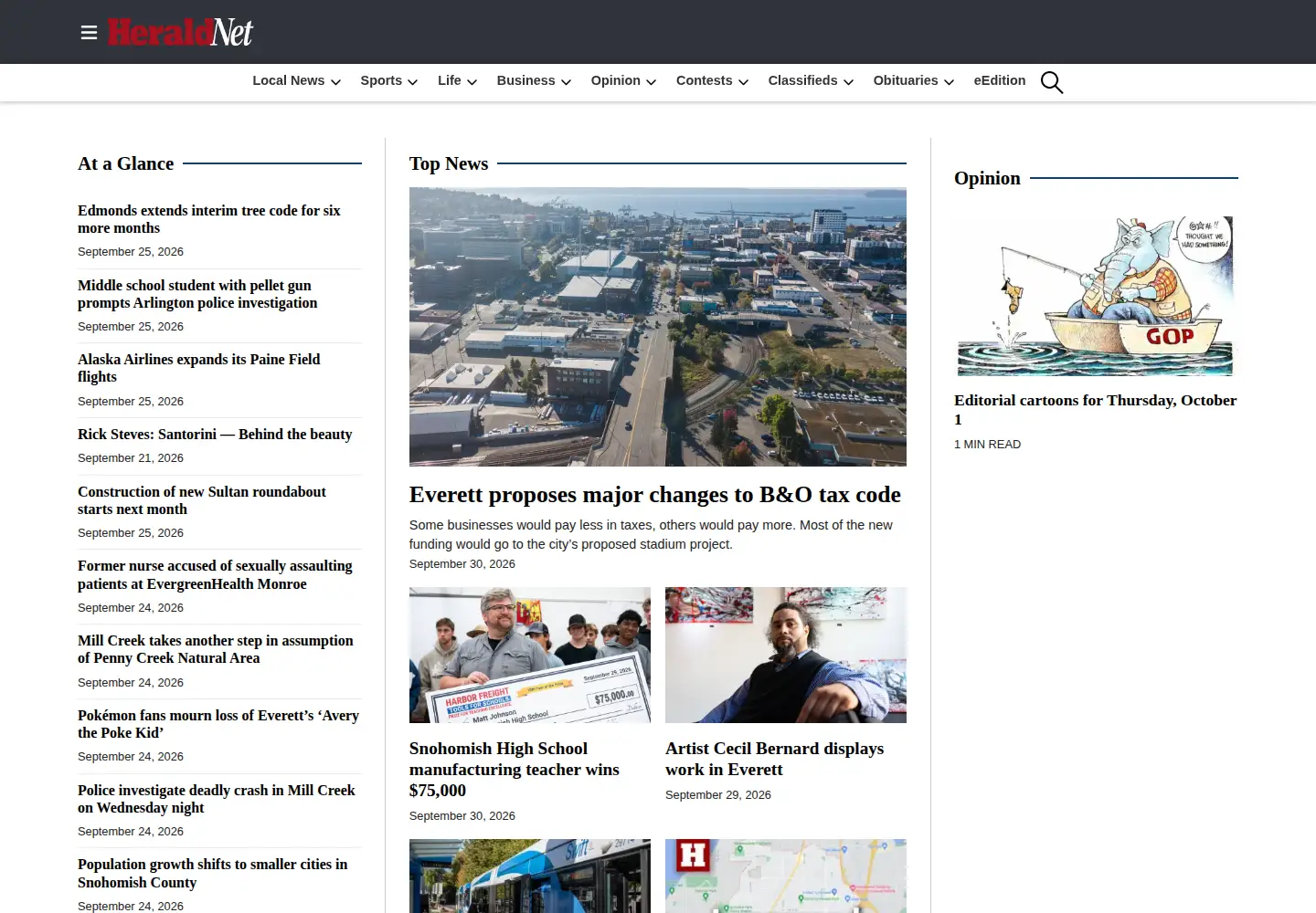 Screenshot of heraldnet.com
