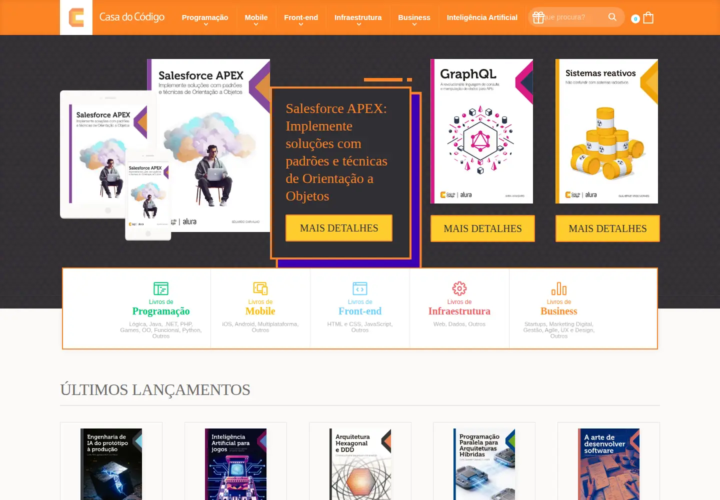 Screenshot of casadocodigo.com.br