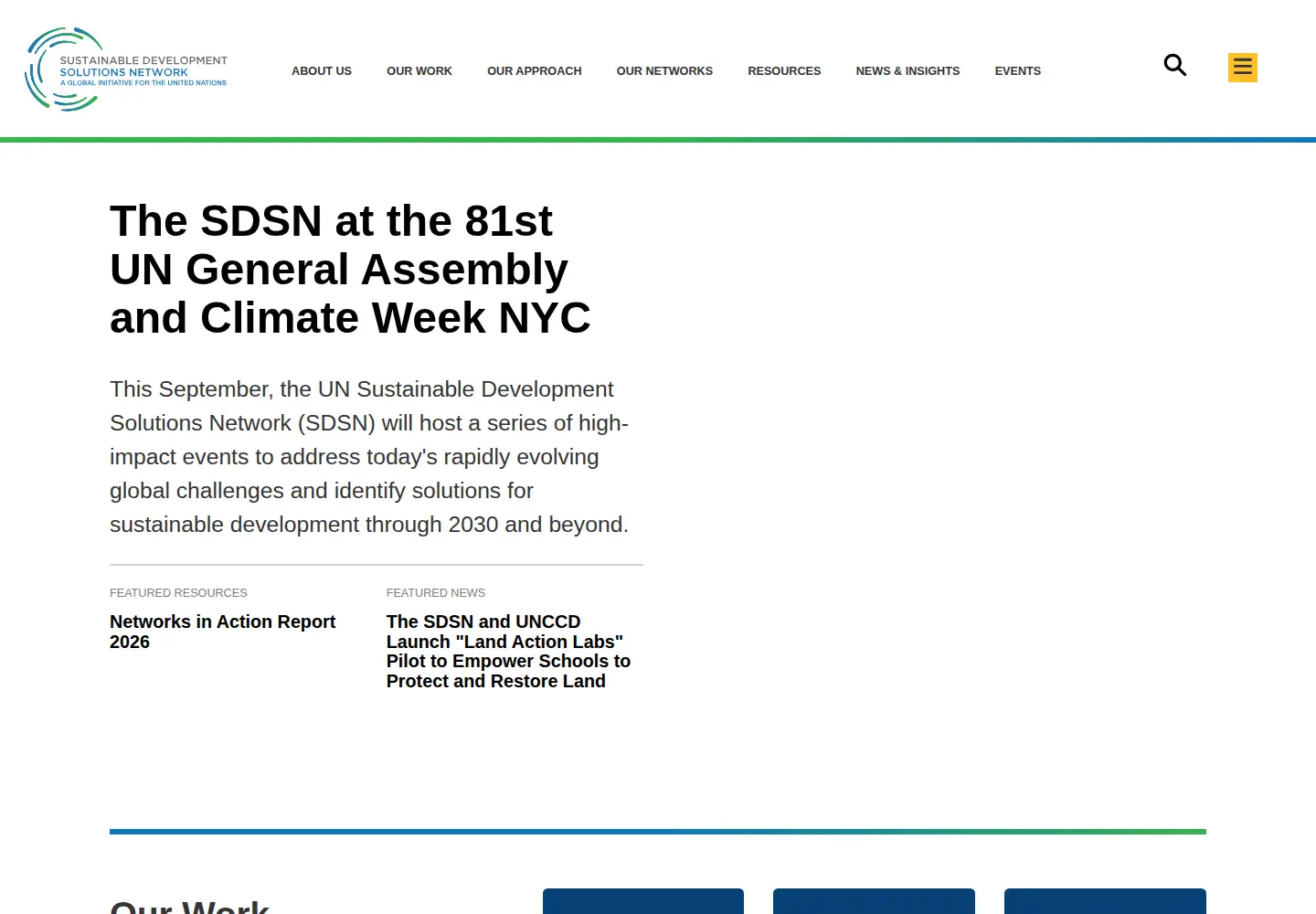 Screenshot of unsdsn.org
