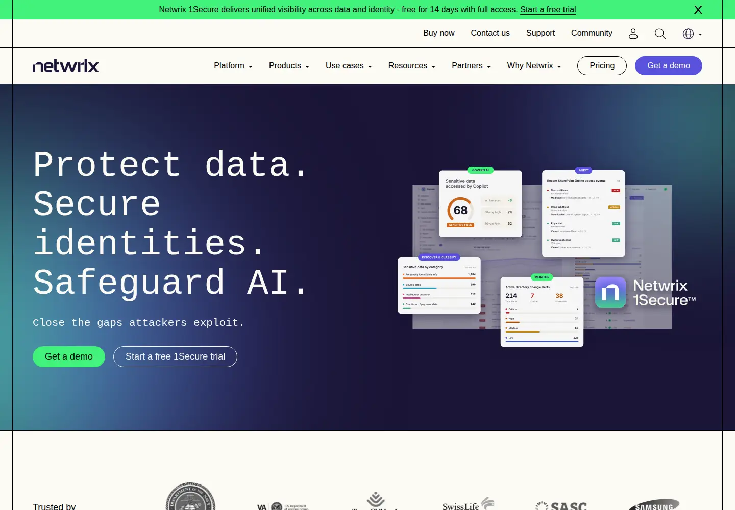 Screenshot of netwrix.com