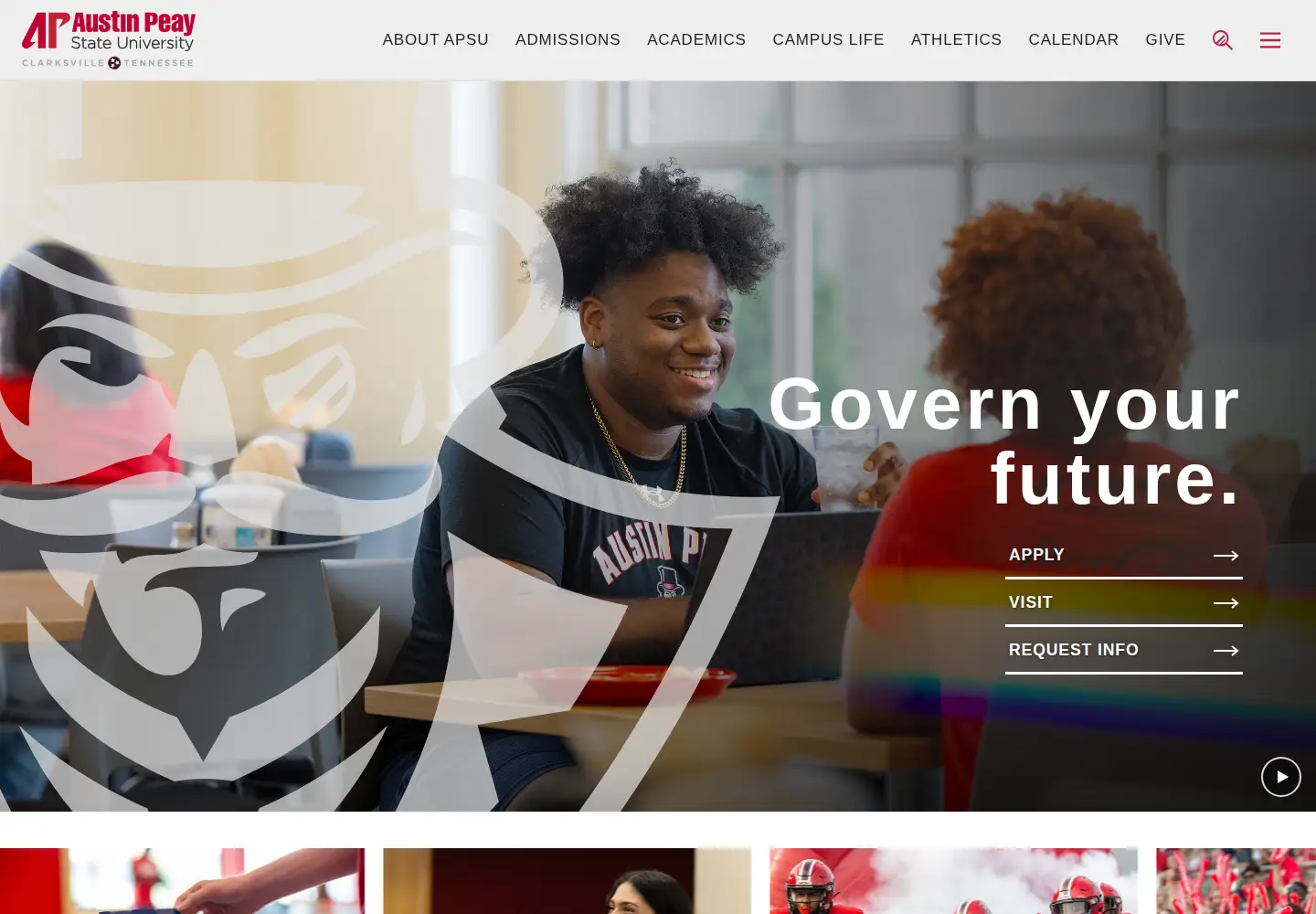 Screenshot of apsu.edu