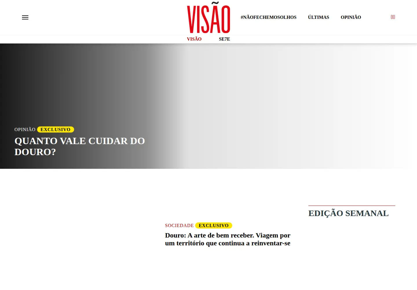 Screenshot of visao.pt