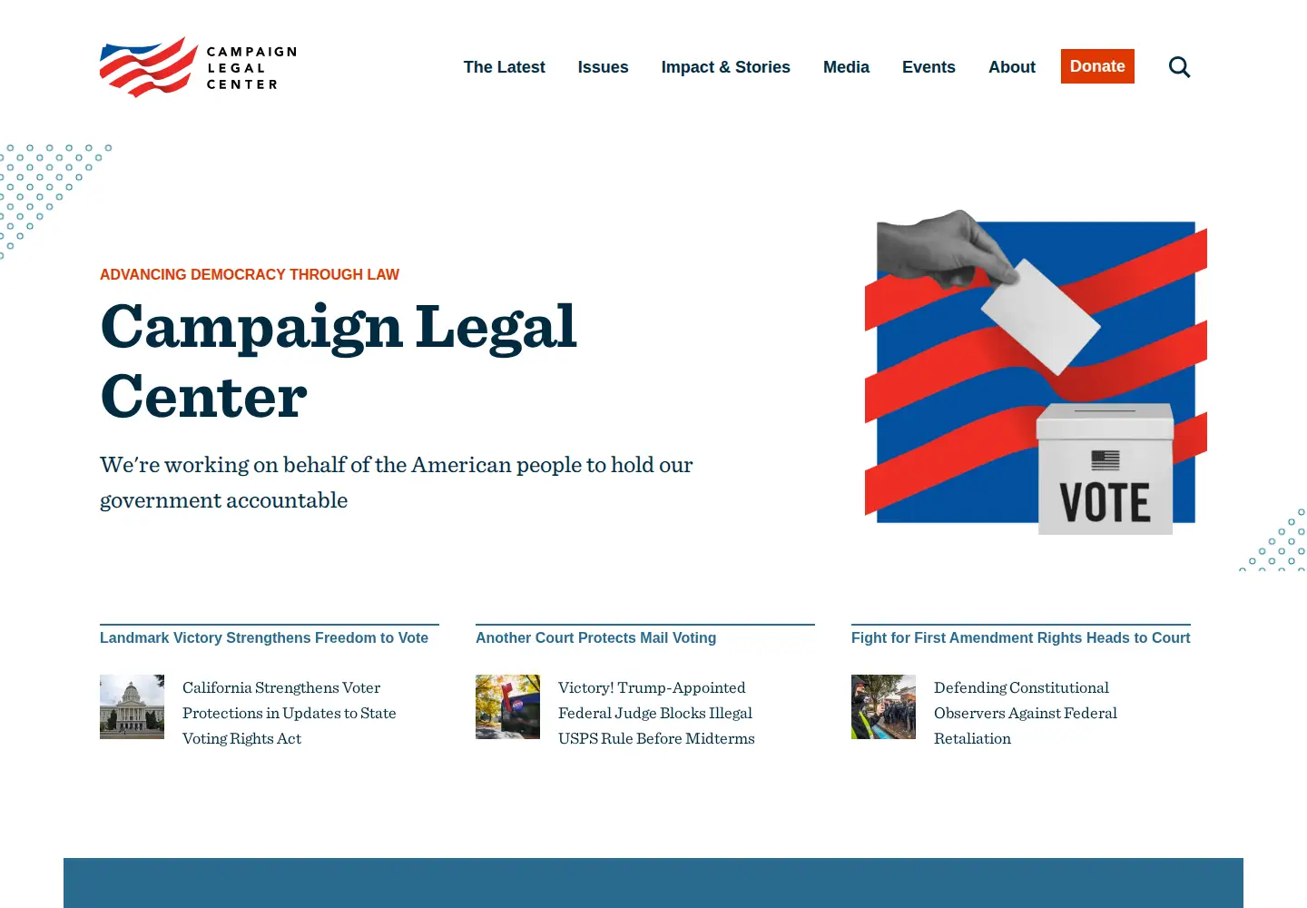 Screenshot of campaignlegal.org