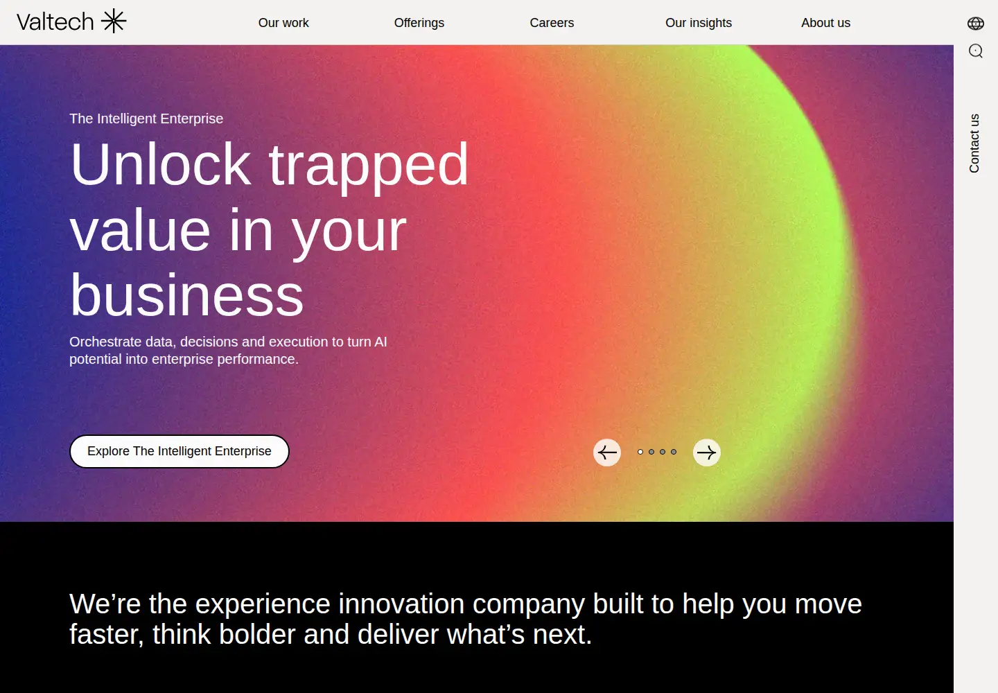 Screenshot of valtech.com