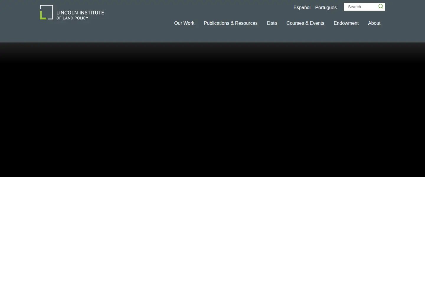 Screenshot of lincolninst.edu