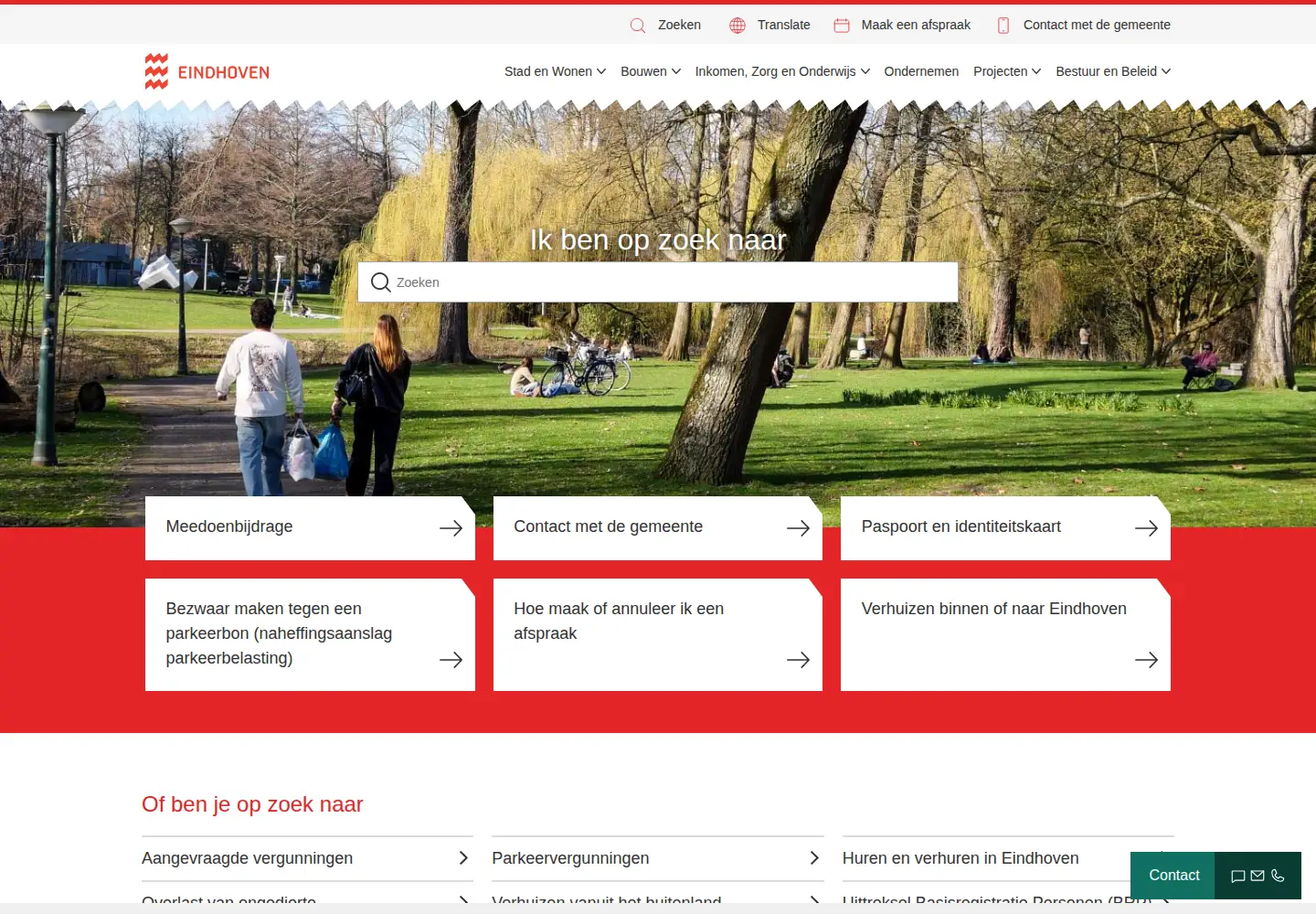Screenshot of eindhoven.nl