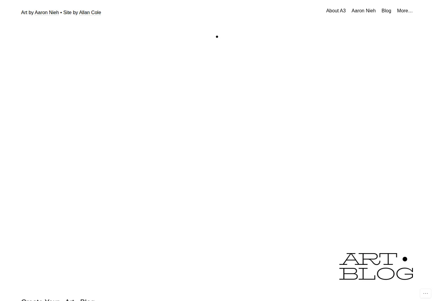 Screenshot of art.blog