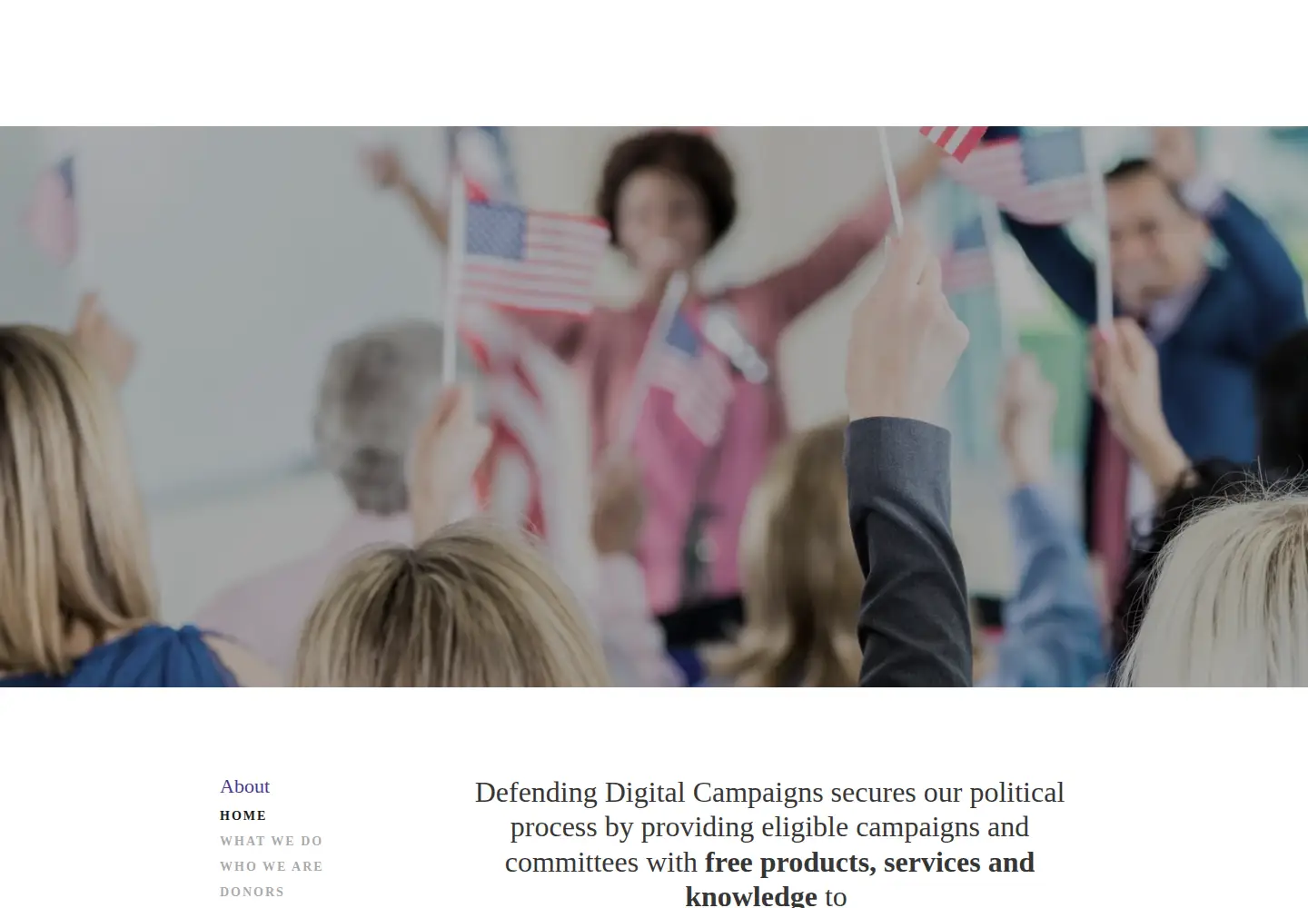 Screenshot of defendcampaigns.org