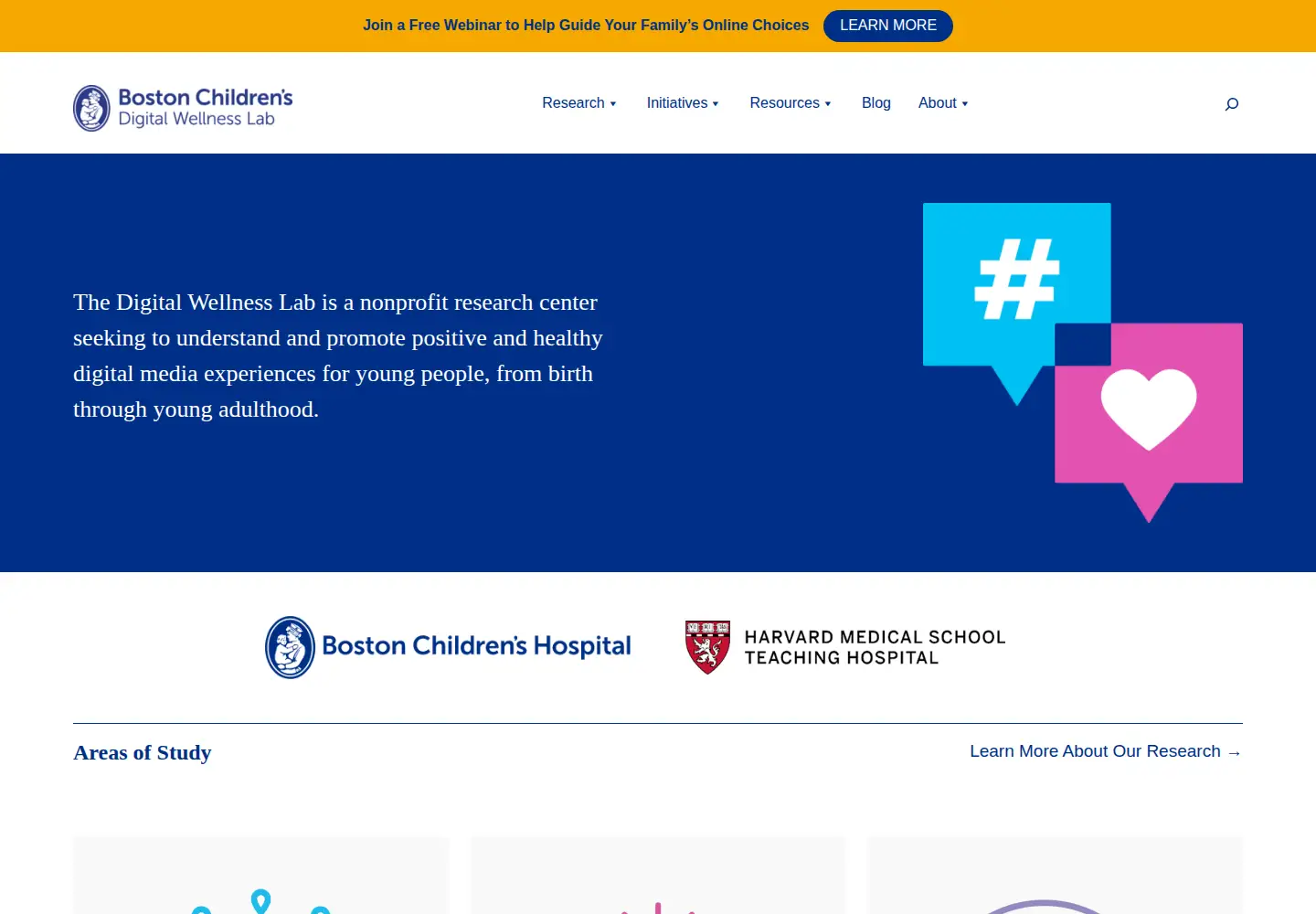 Screenshot of digitalwellnesslab.org
