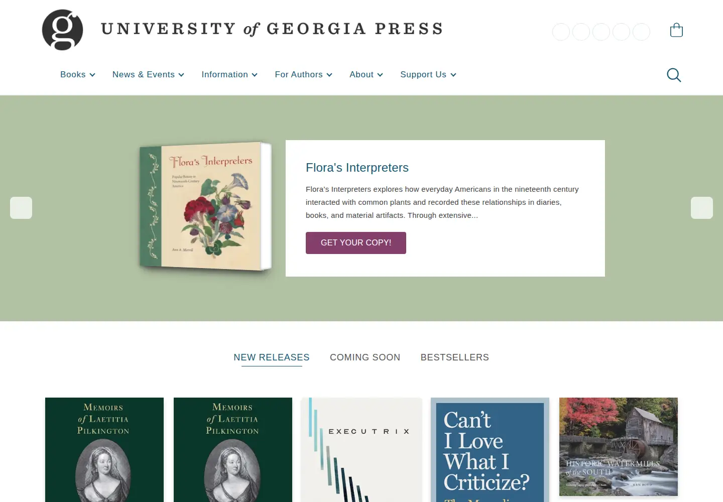 Screenshot of ugapress.org
