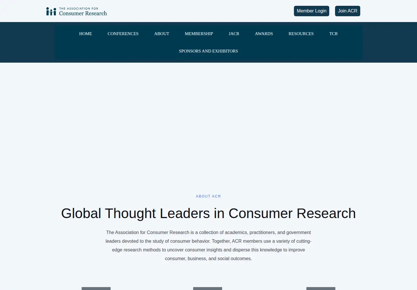 Screenshot of acrwebsite.org