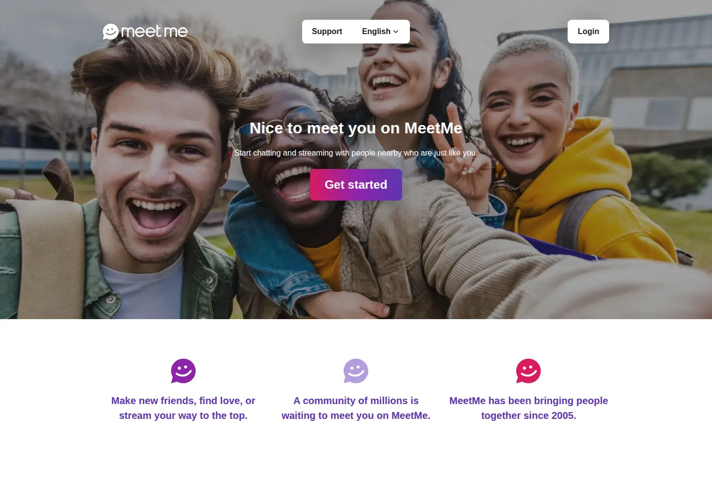 Screenshot of meetme.com