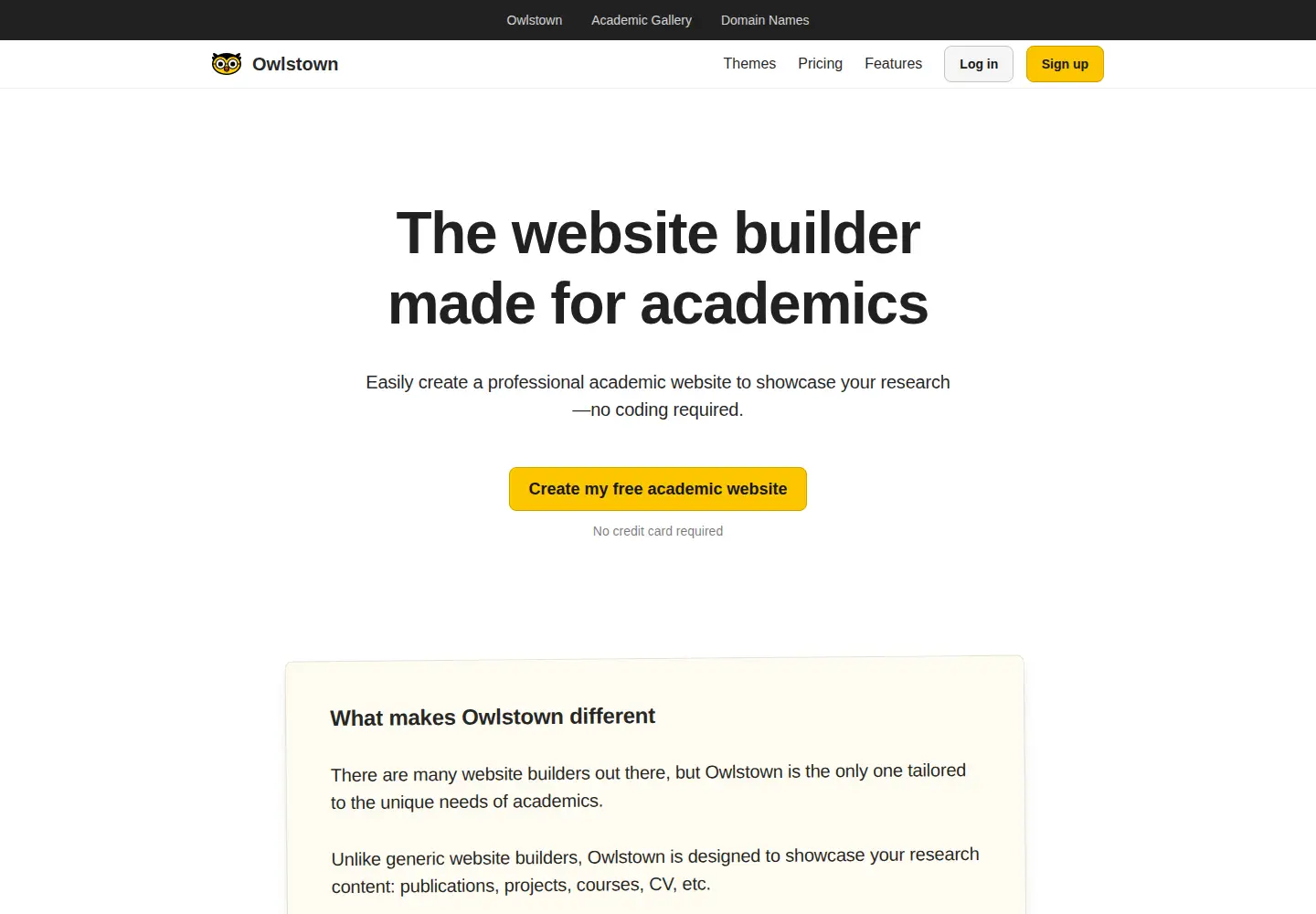Screenshot of owlstown.net