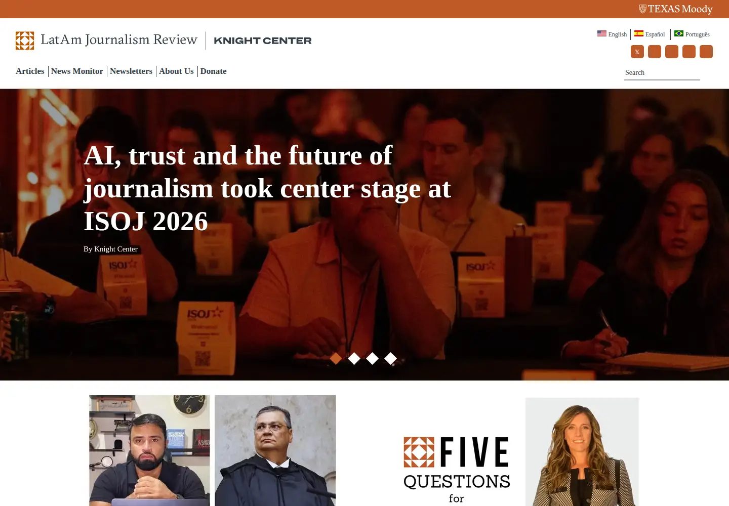 Screenshot of latamjournalismreview.org