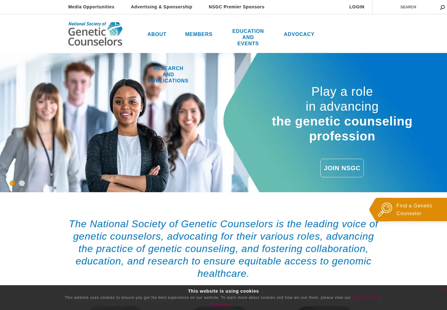 Screenshot of nsgc.org