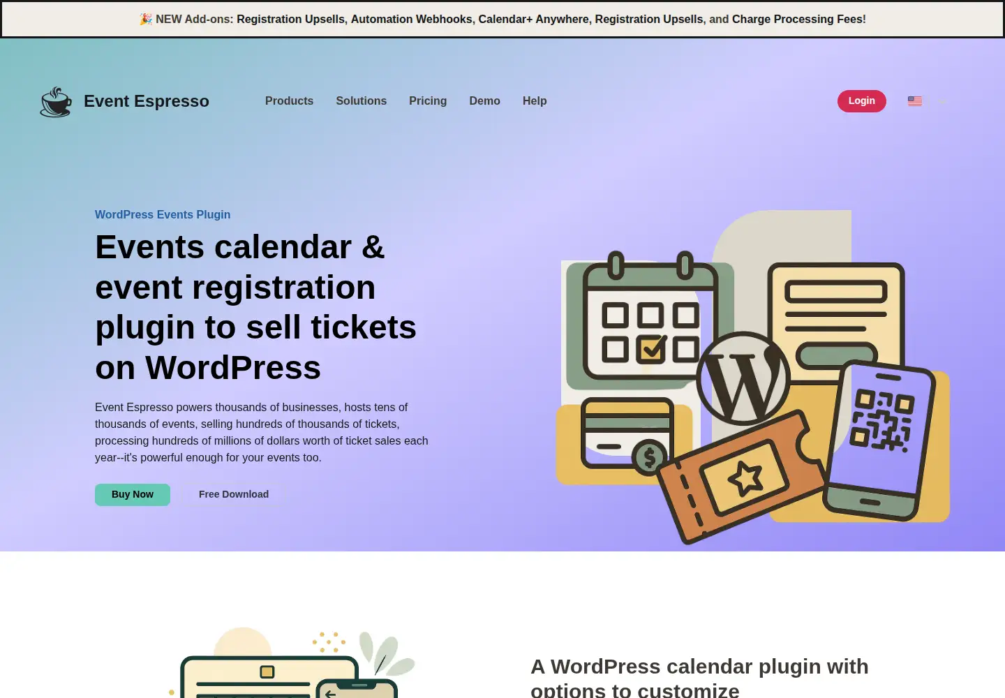 Screenshot of eventespresso.com