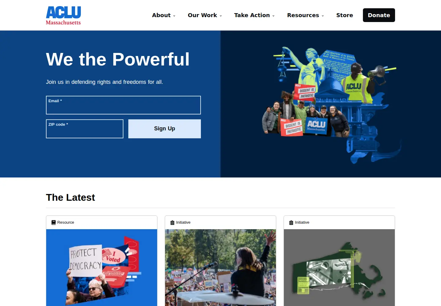 Screenshot of aclum.org