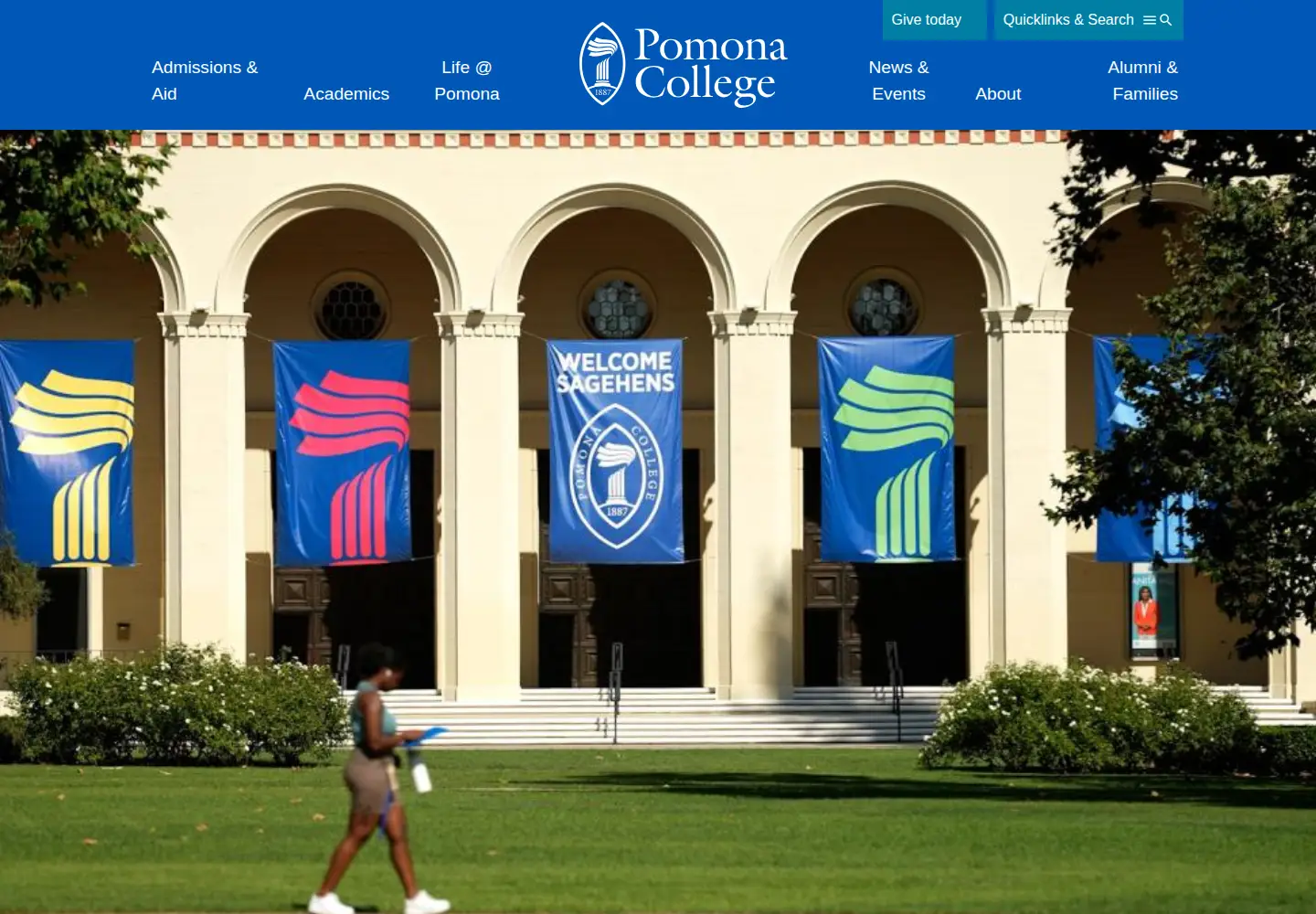 Screenshot of pomona.edu
