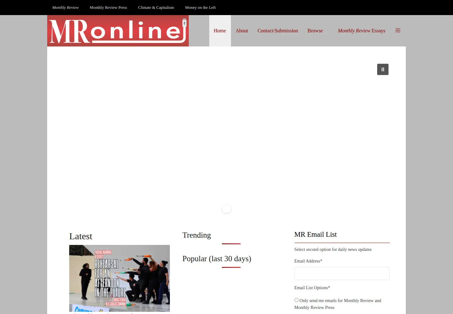 Screenshot of mronline.org