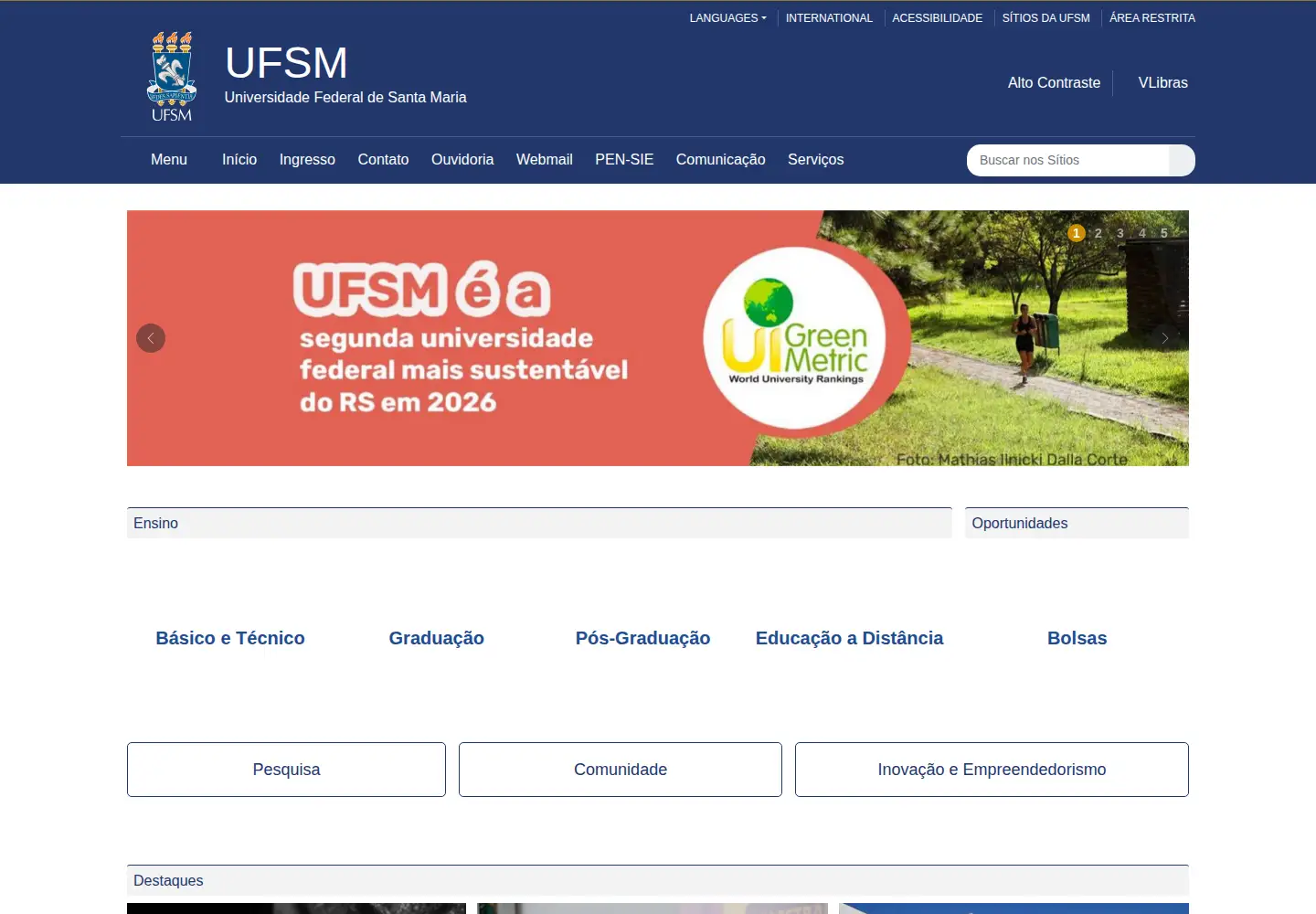 Screenshot of ufsm.br
