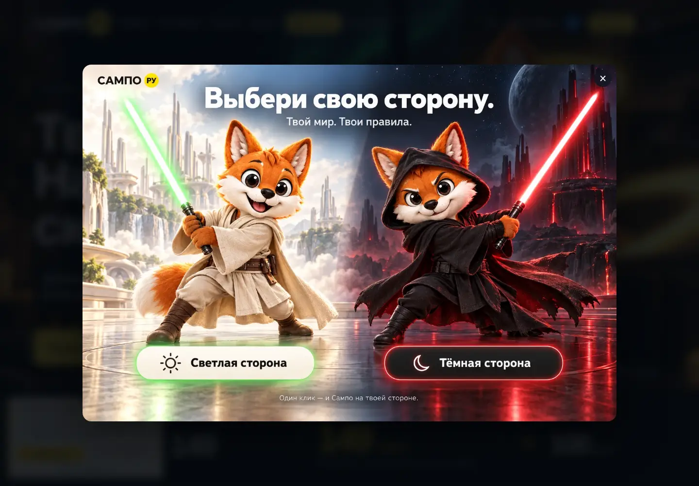 Screenshot of sampo.ru