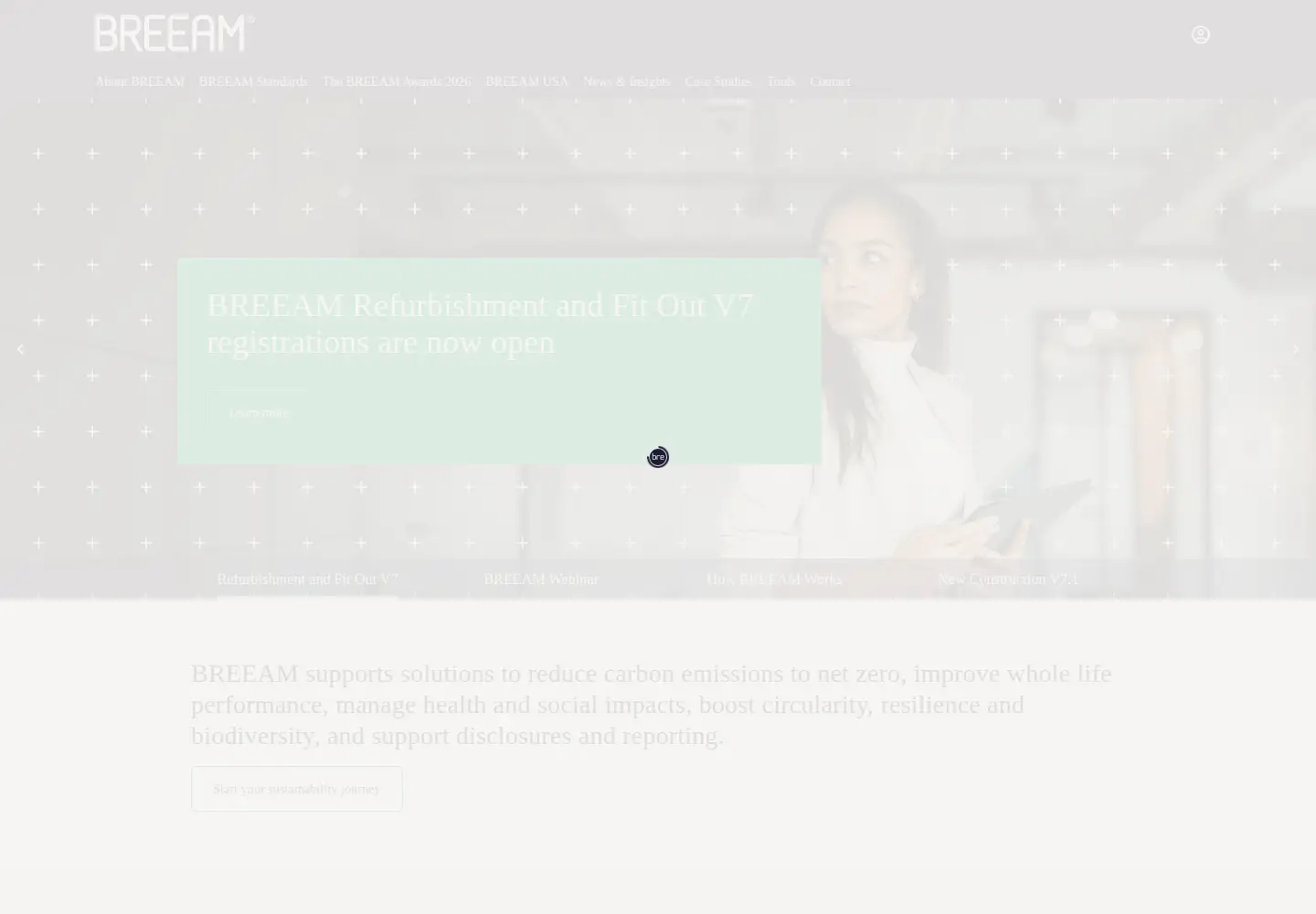 Screenshot of breeam.com