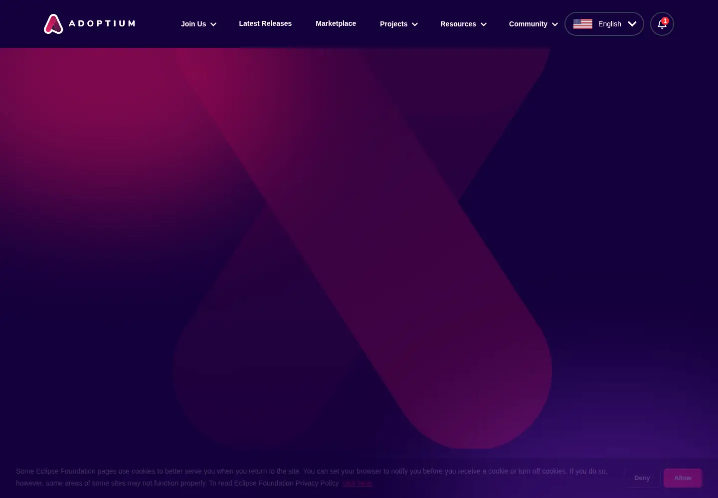 Screenshot of adoptium.net