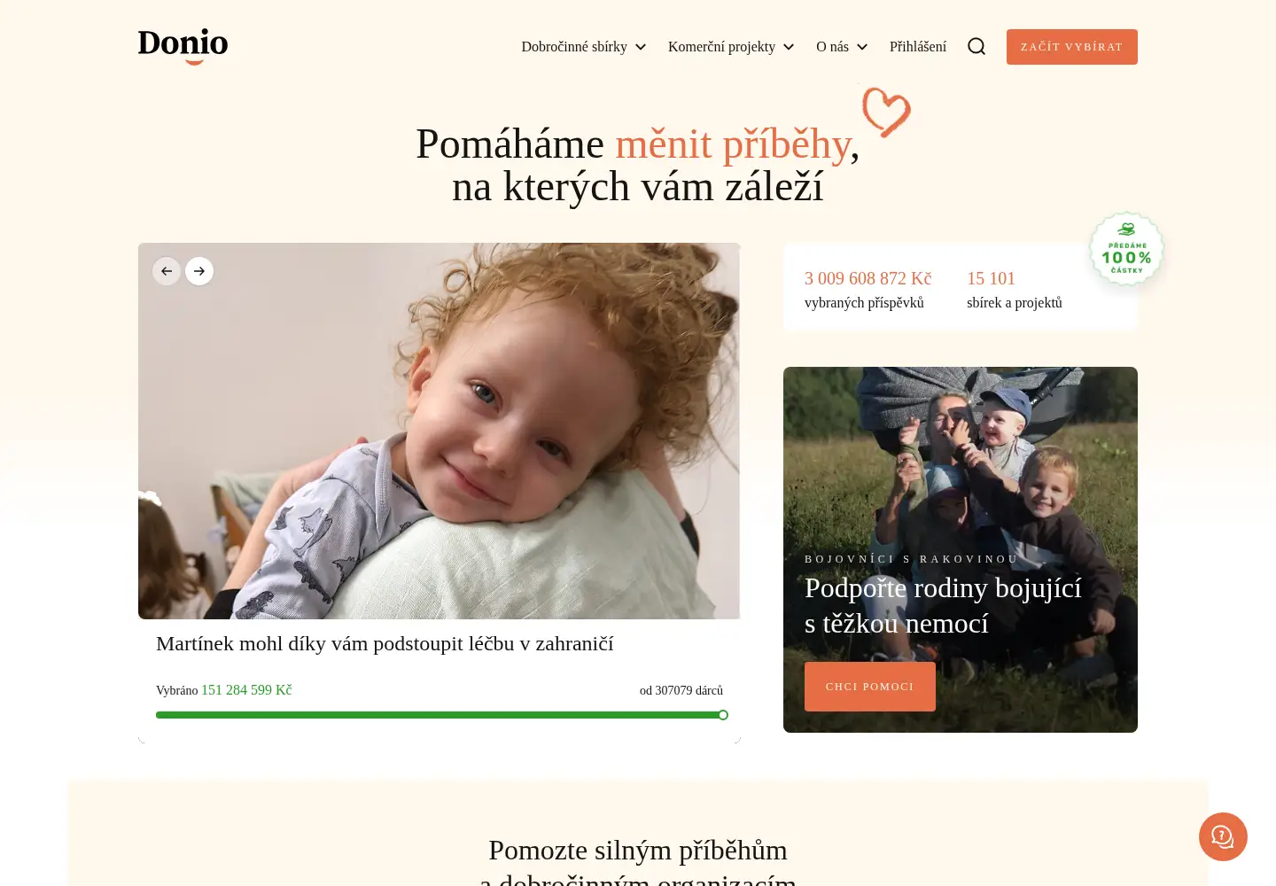 Screenshot of donio.cz