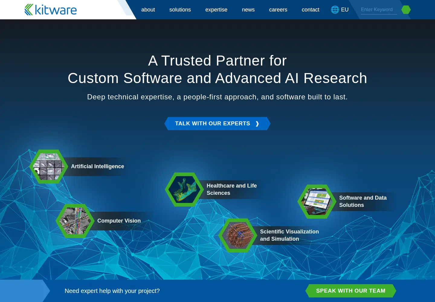Screenshot of kitware.com