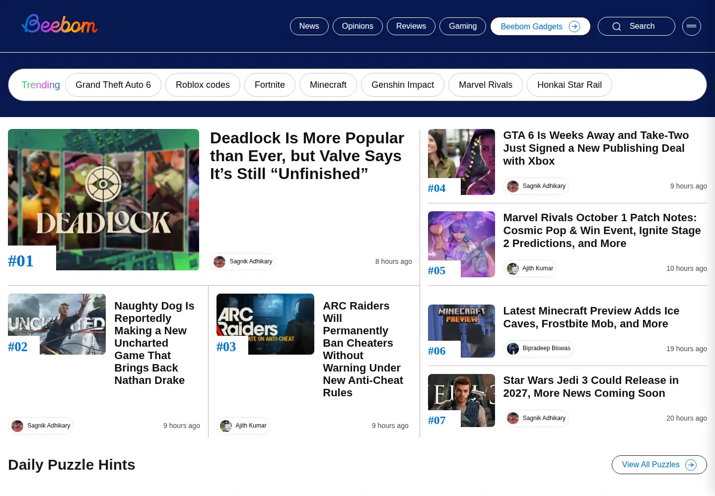 Screenshot of beebom.com