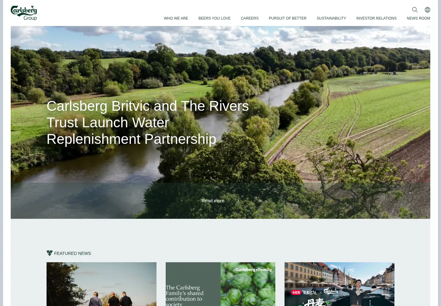 Screenshot of carlsberggroup.com