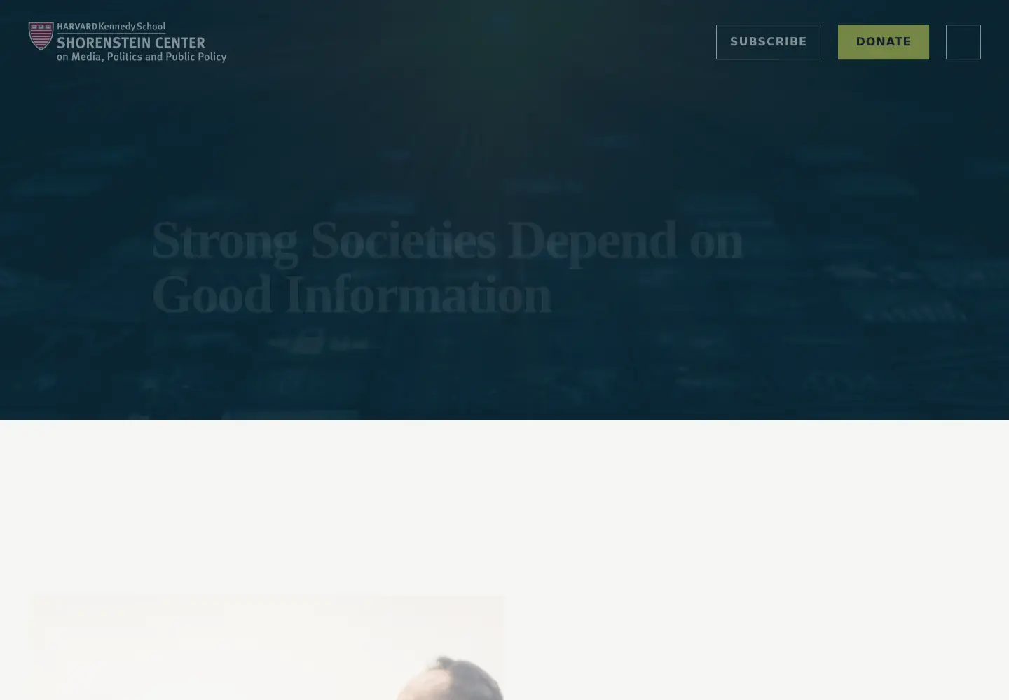 Screenshot of shorensteincenter.org