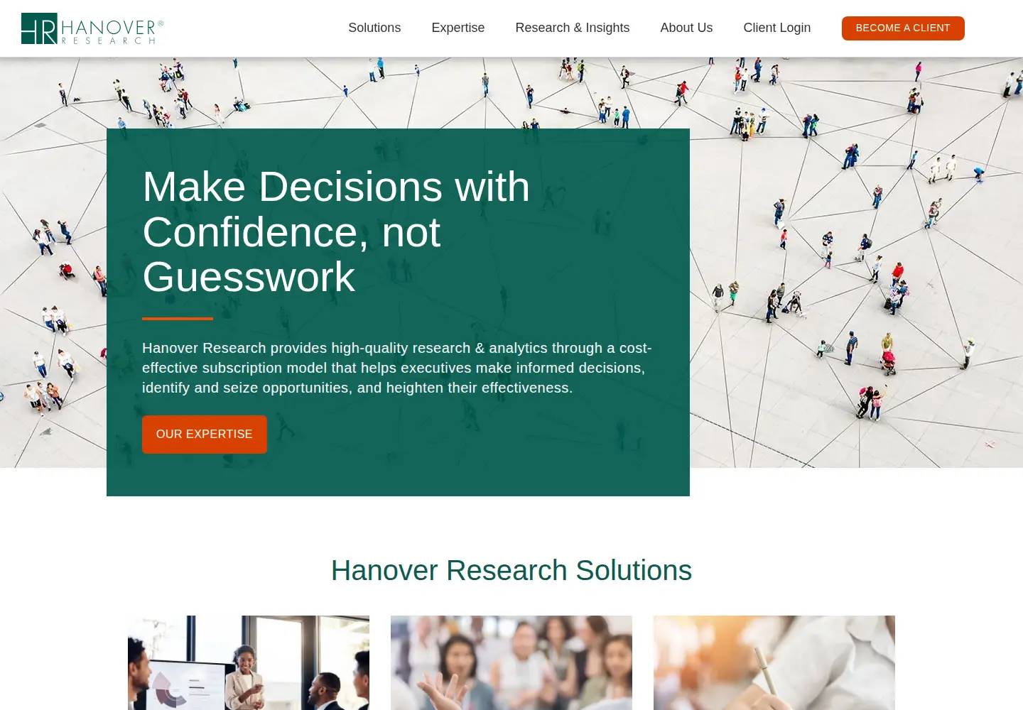 Screenshot of hanoverresearch.com