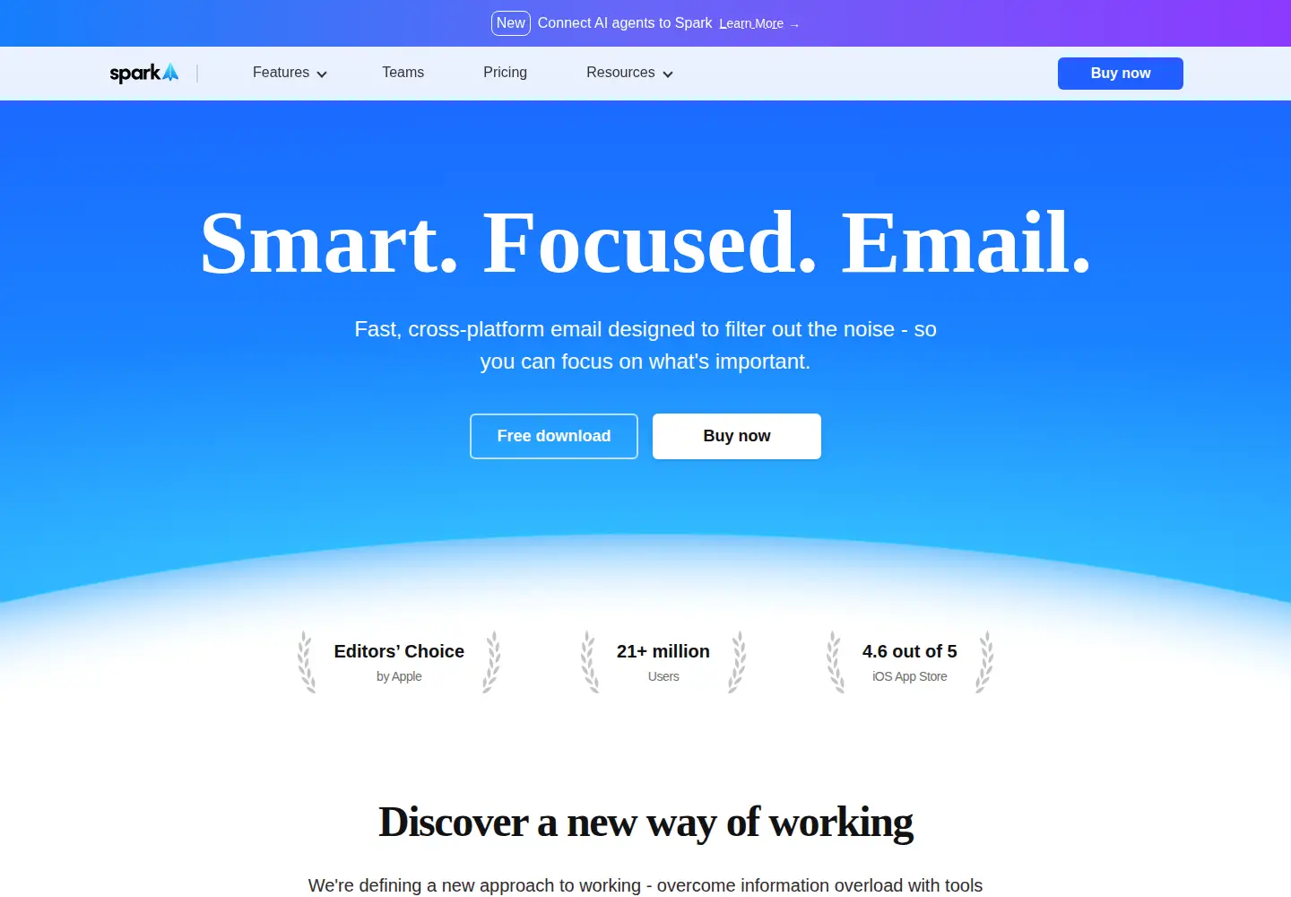 Screenshot of sparkmailapp.com