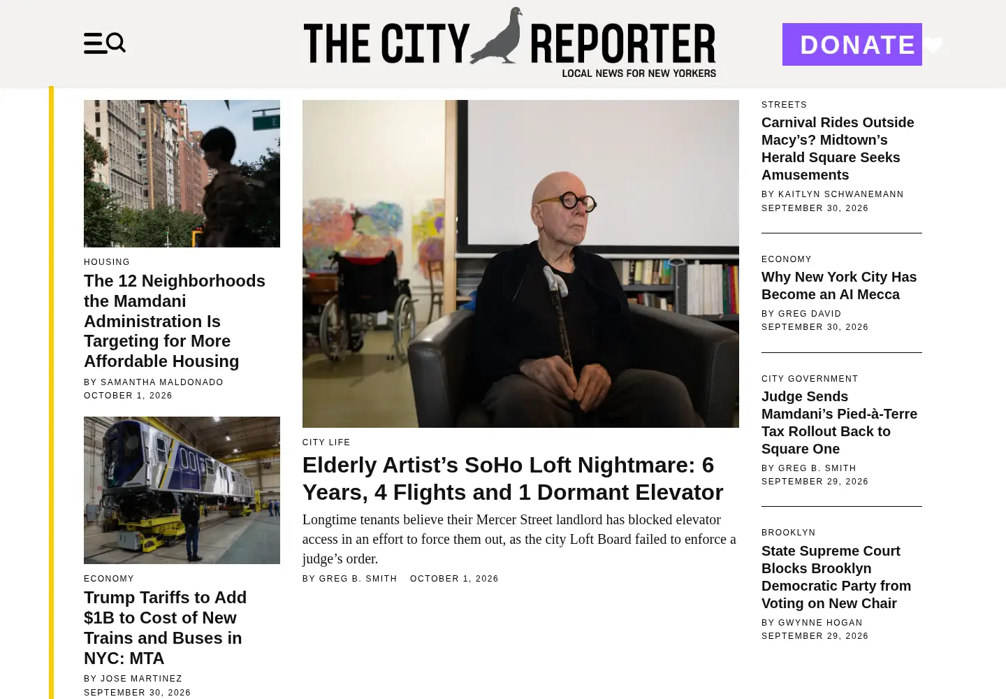Screenshot of thecity.nyc