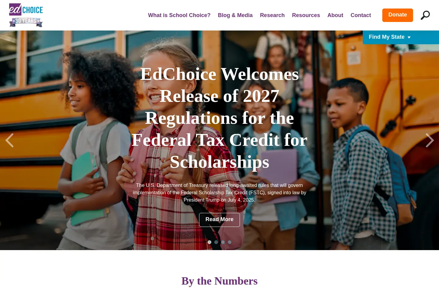 Screenshot of edchoice.org