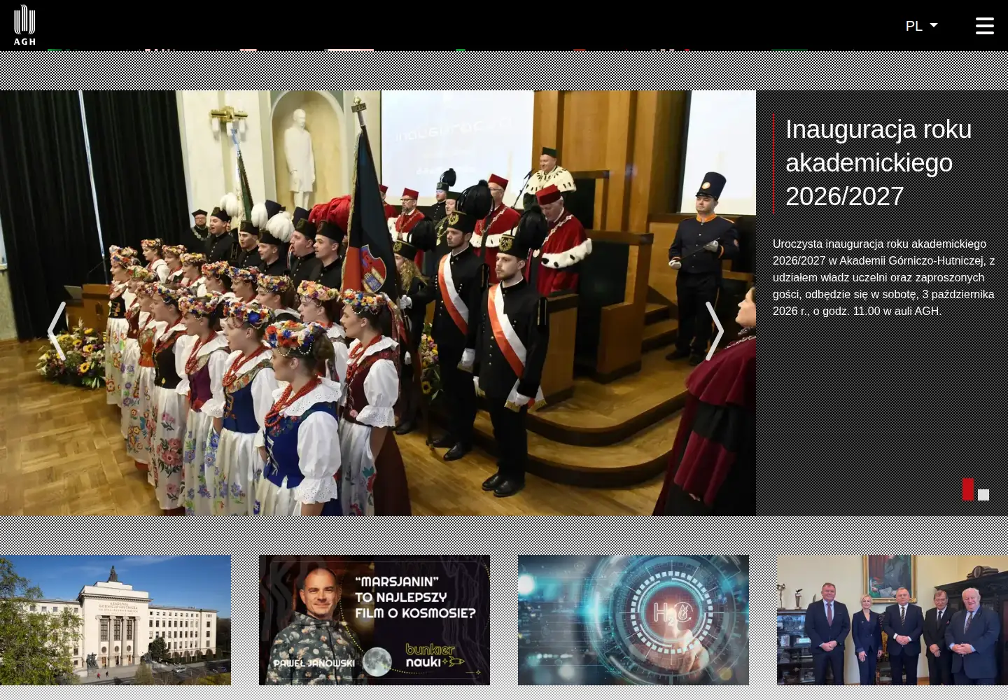 Screenshot of agh.edu.pl
