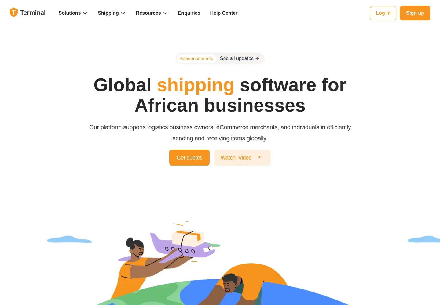 Screenshot of terminal.africa