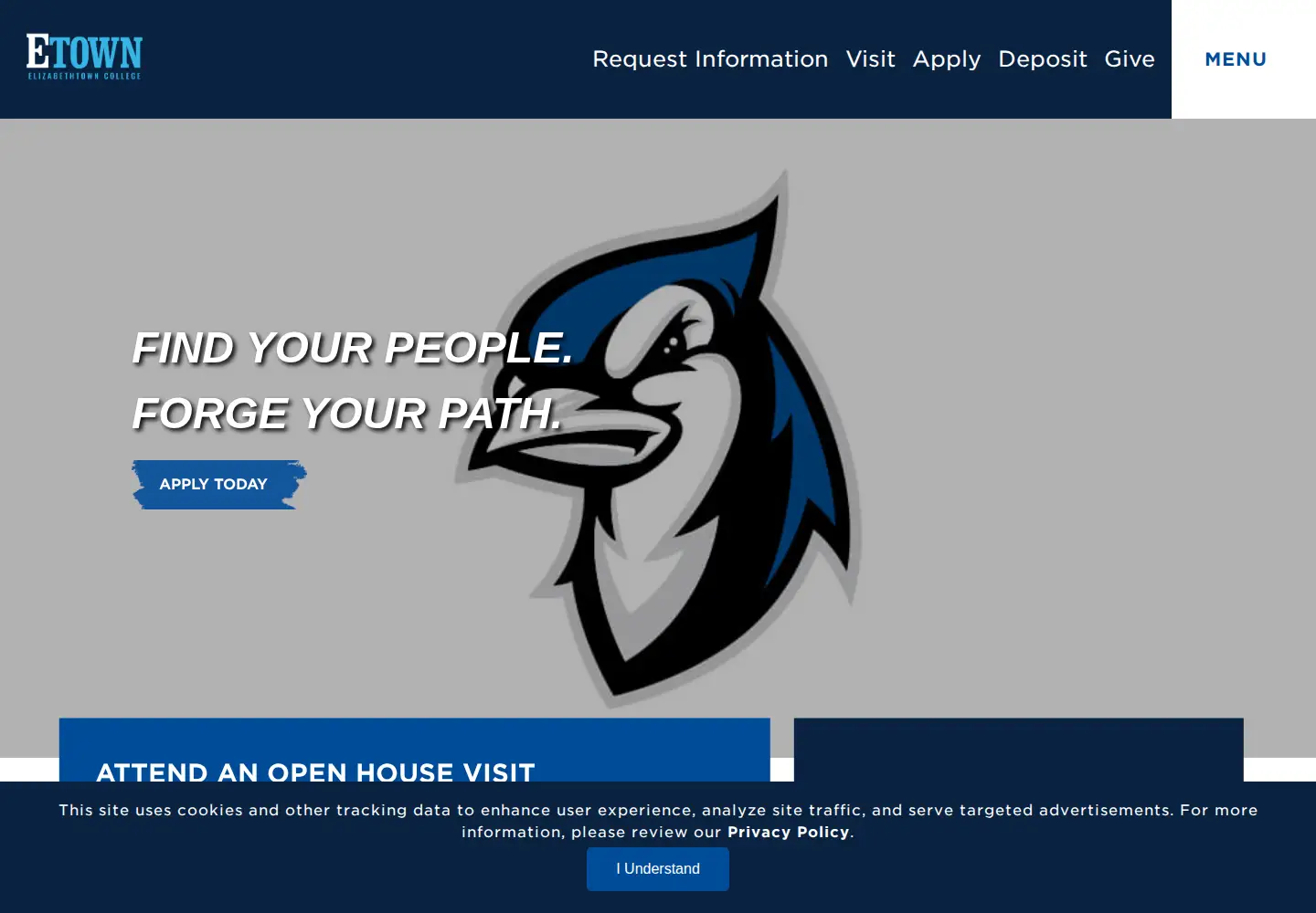 Screenshot of etown.edu
