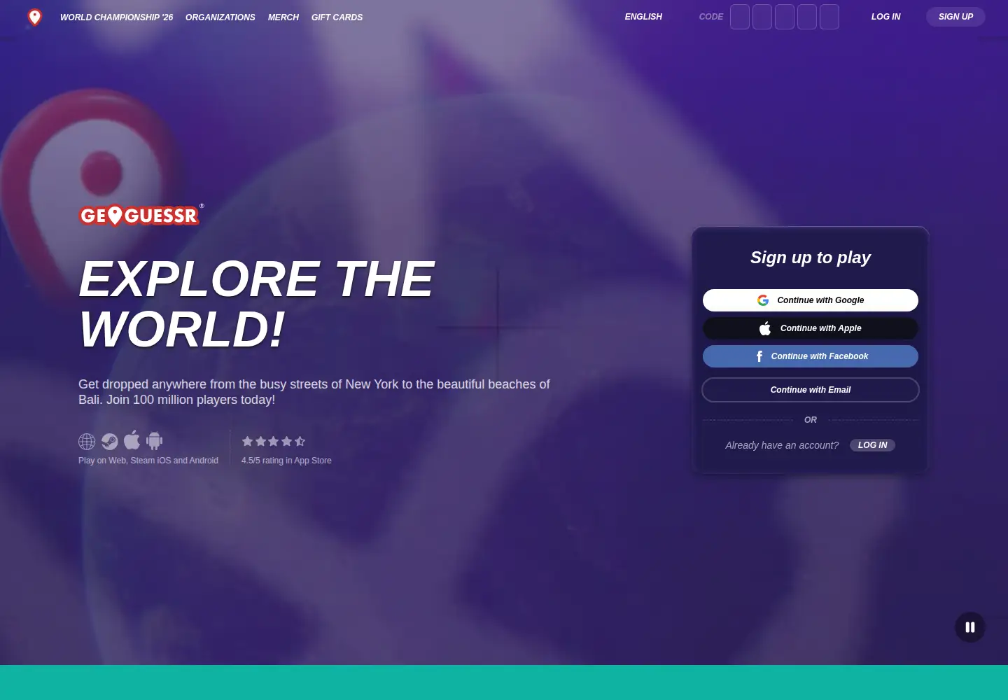 Screenshot of geoguessr.com