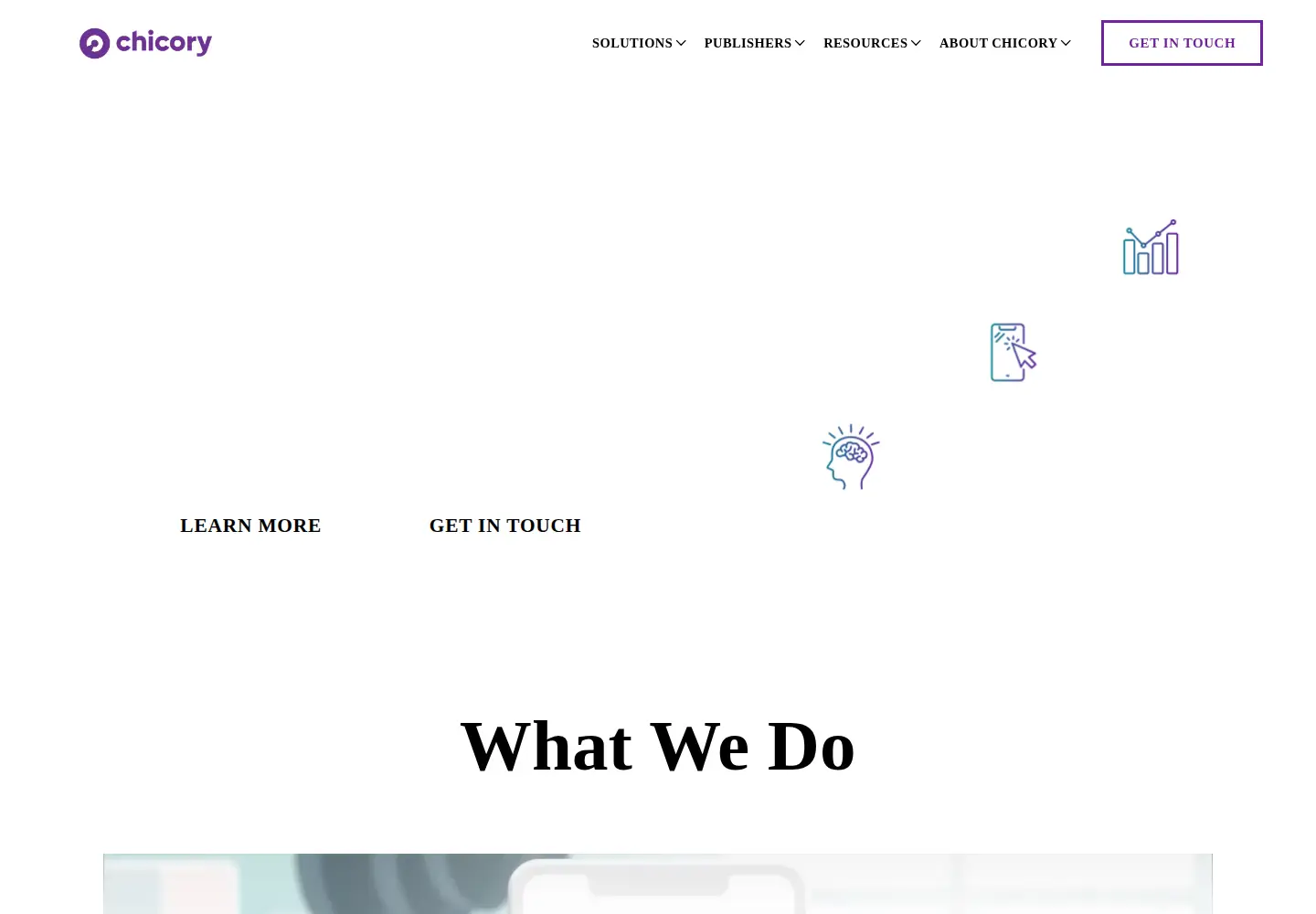 Screenshot of chicory.co