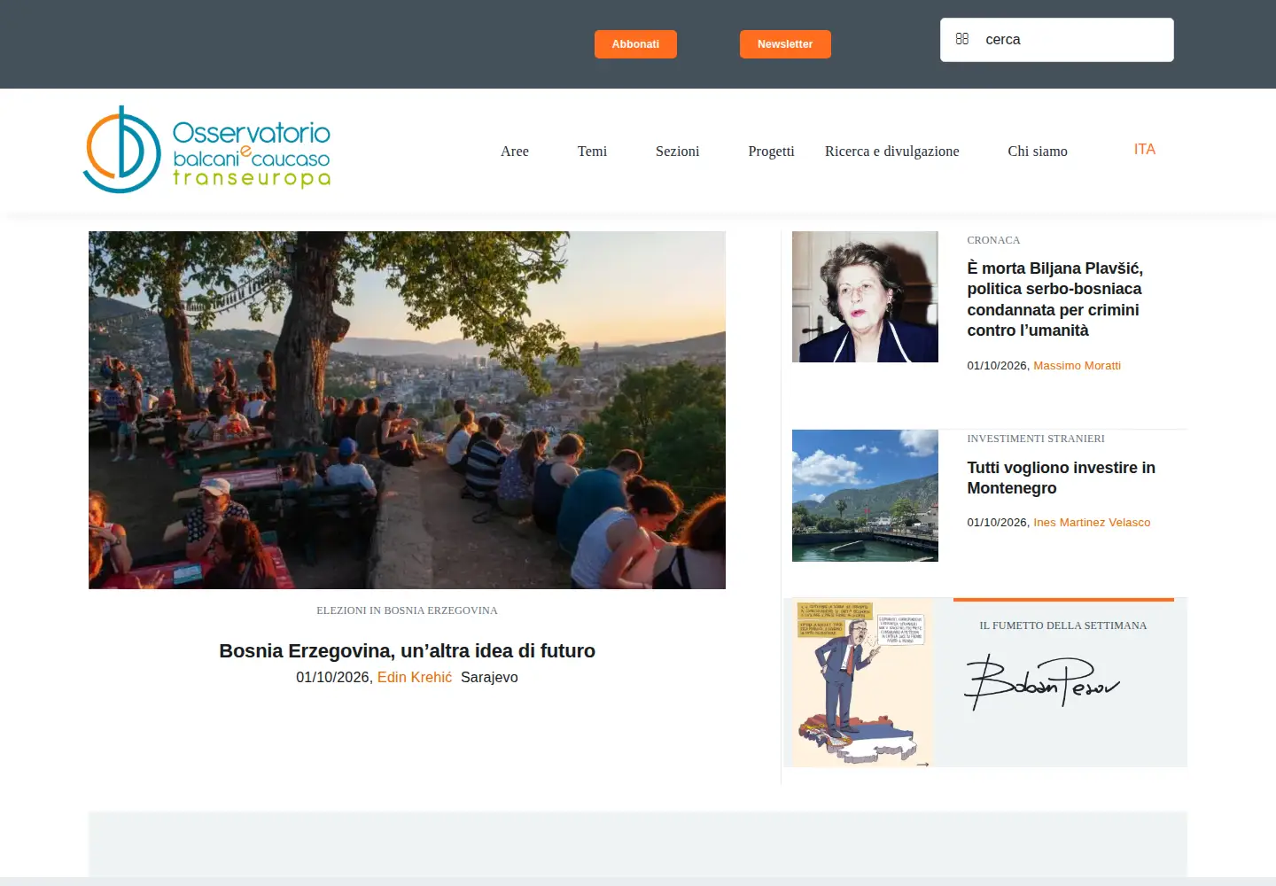 Screenshot of balcanicaucaso.org